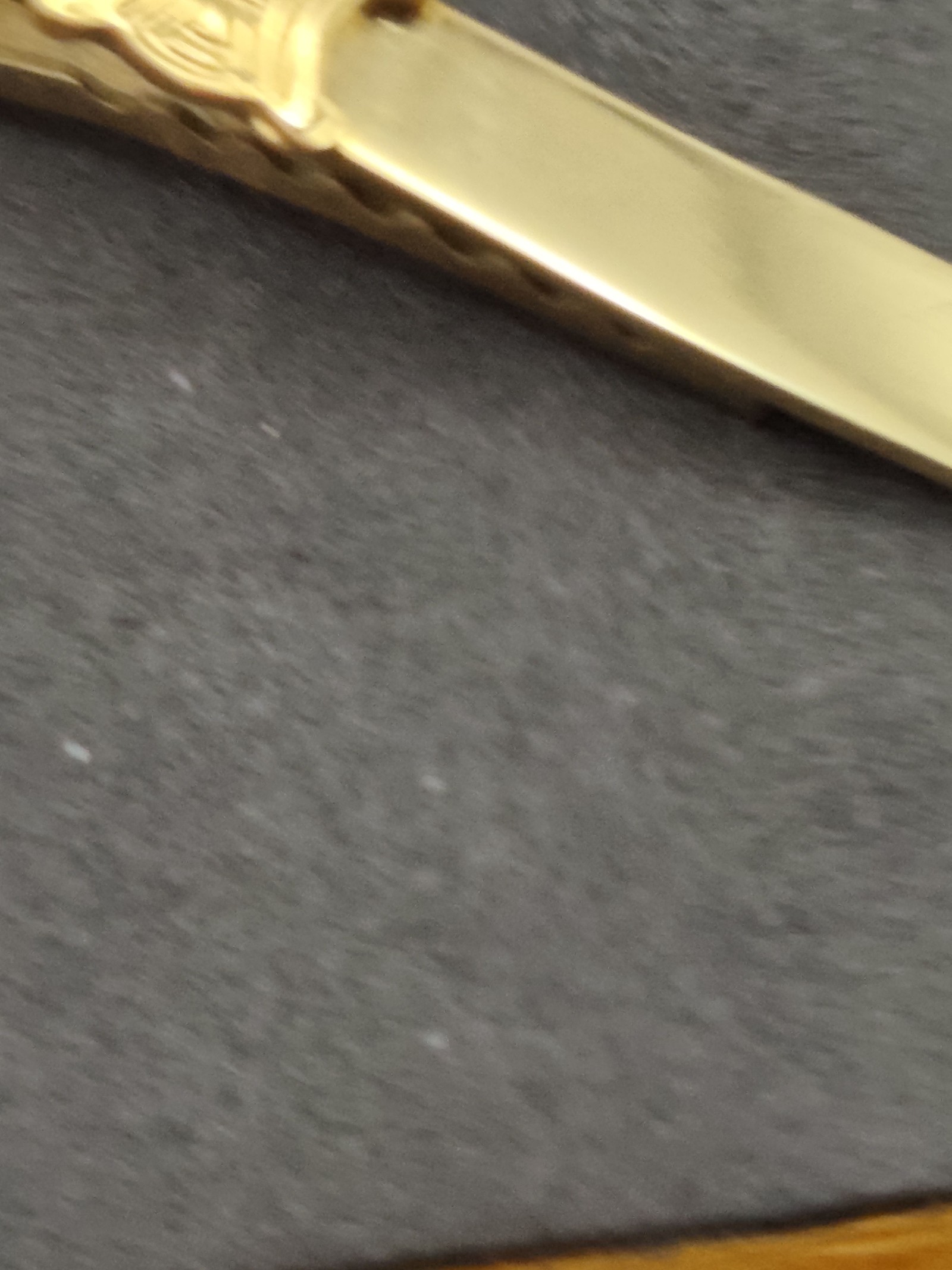 Celine Men's Gold Tone Tie Clip One Size Made in Italy image 8