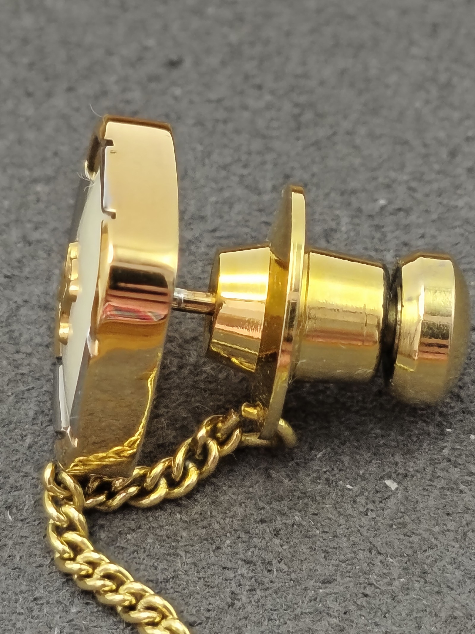 Celine Men's Gold & White Tie Pin Other image 6