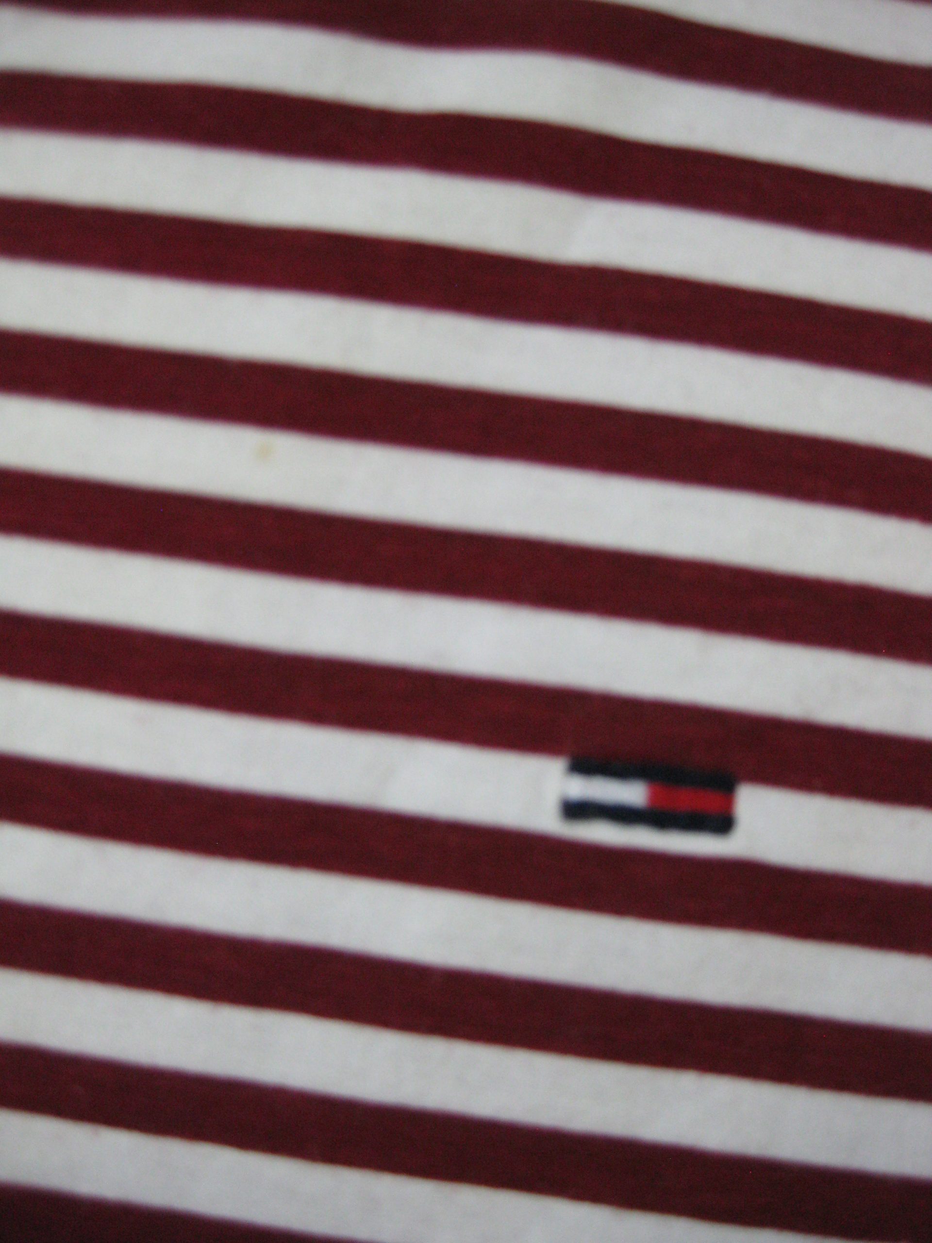 Tommy Jeans Red & White Stripe T-Shirt XS - 1956 image 3