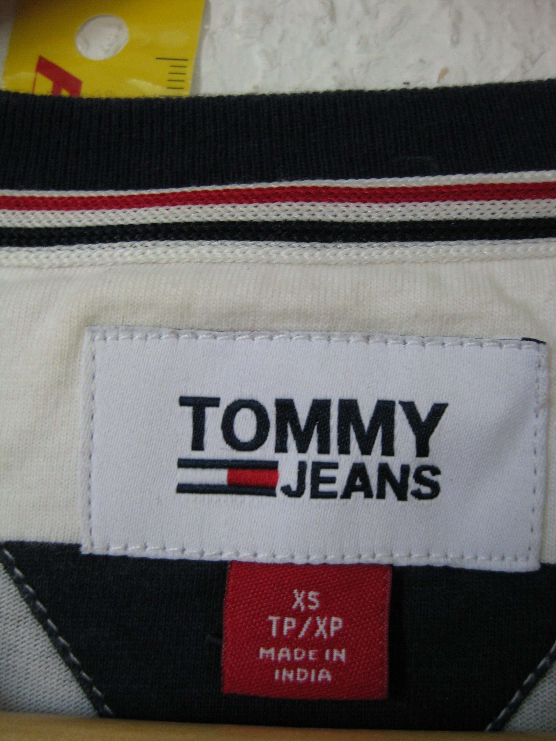 Tommy Jeans Red & White Stripe T-Shirt XS - 1956 image 5