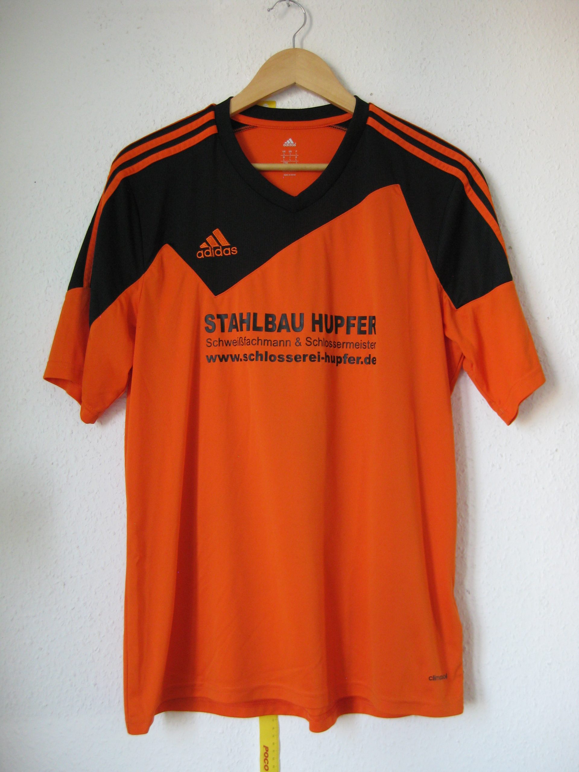 Adidas Orange & Black Climacool Sports T-Shirt Large -3098 image 2
