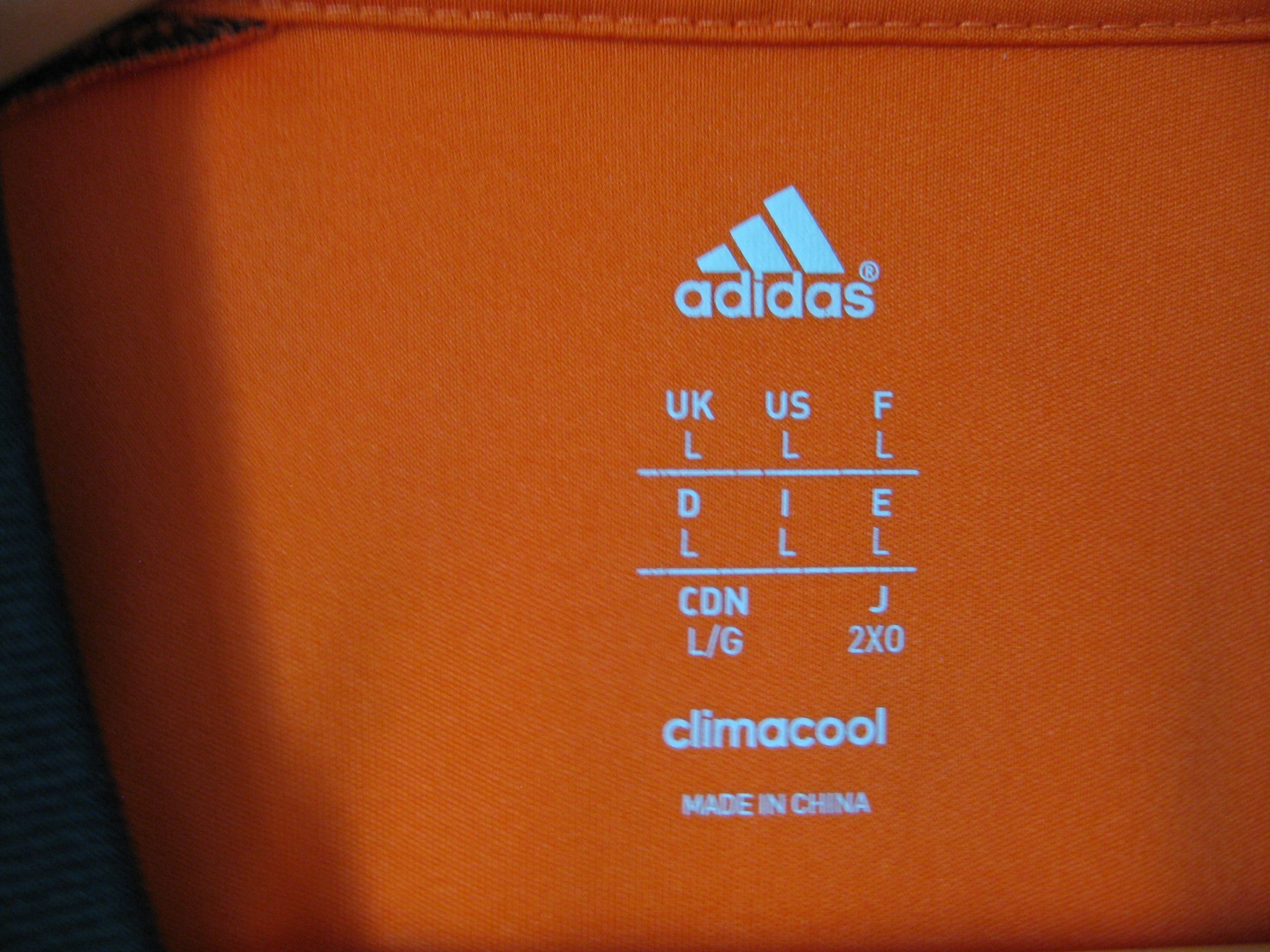 Adidas Orange & Black Climacool Sports T-Shirt Large -3098 image 5