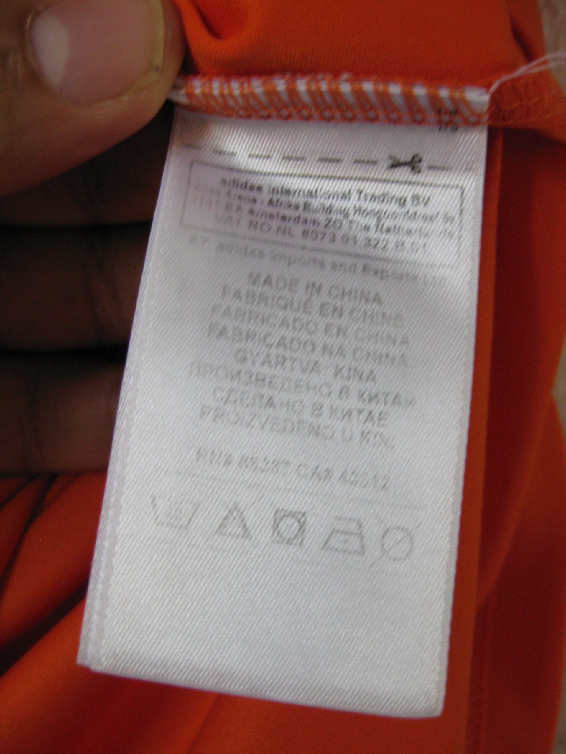 Adidas Orange & Black Climacool Sports T-Shirt Large -3098 image 7