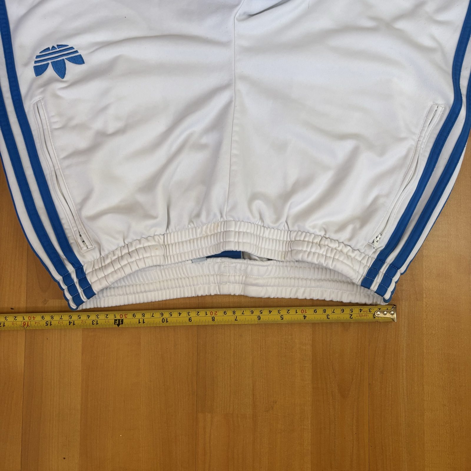 Adidas White & Blue Hoodie & Joggers Tracksuit Medium image 10