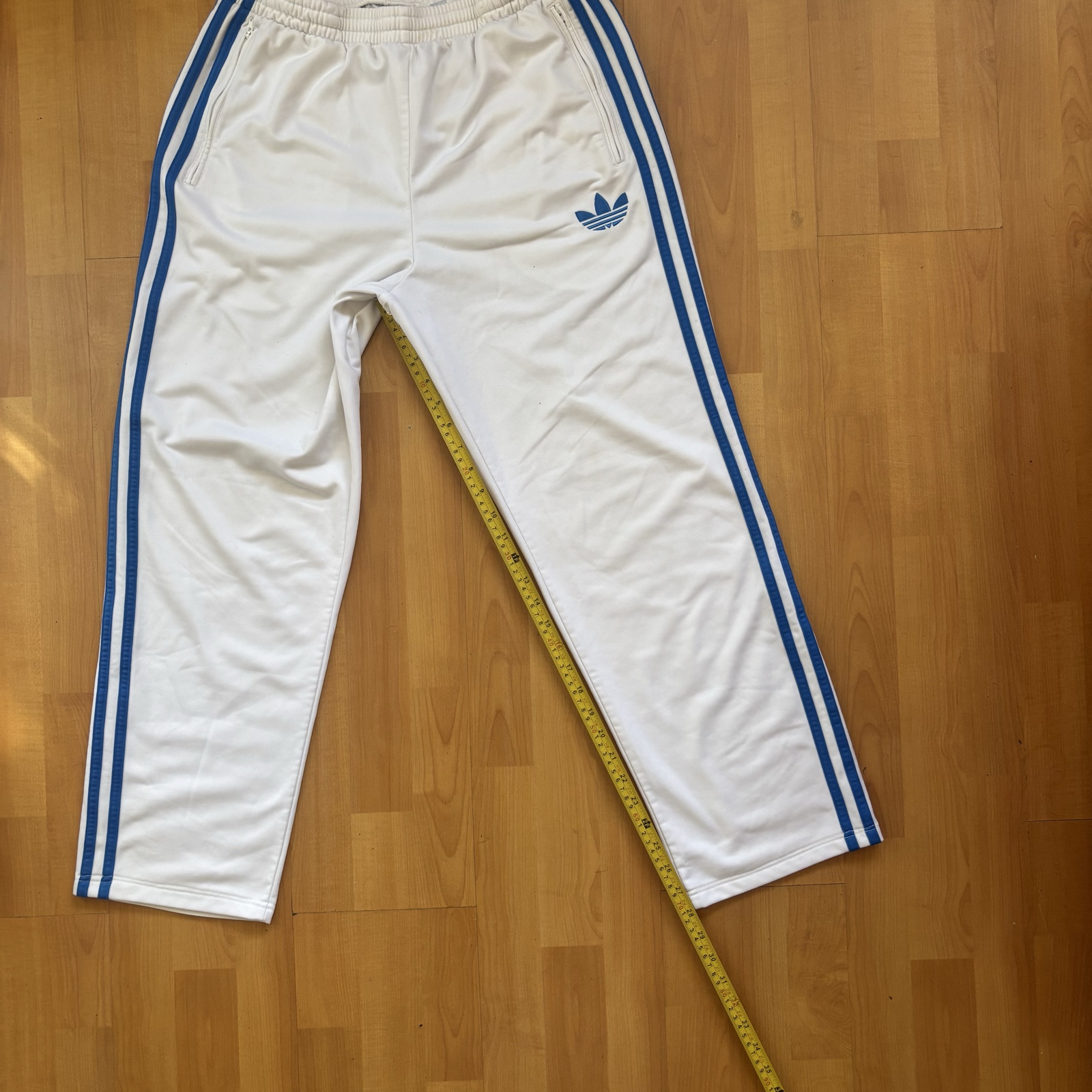 Adidas White & Blue Hoodie & Track Pants Set Large image 10