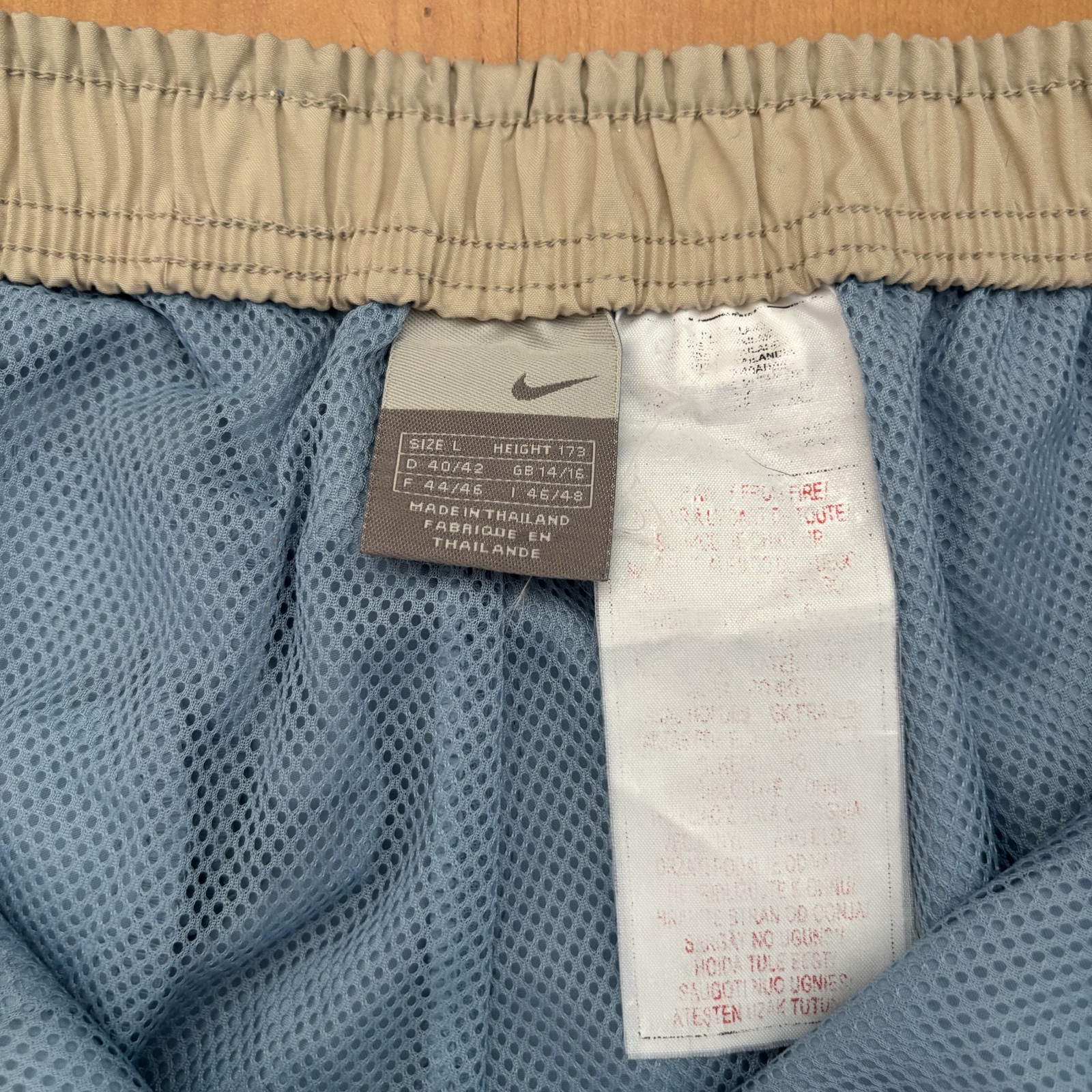 Nike Blue & Beige Women's Size Large Sports Capri Pants image 4