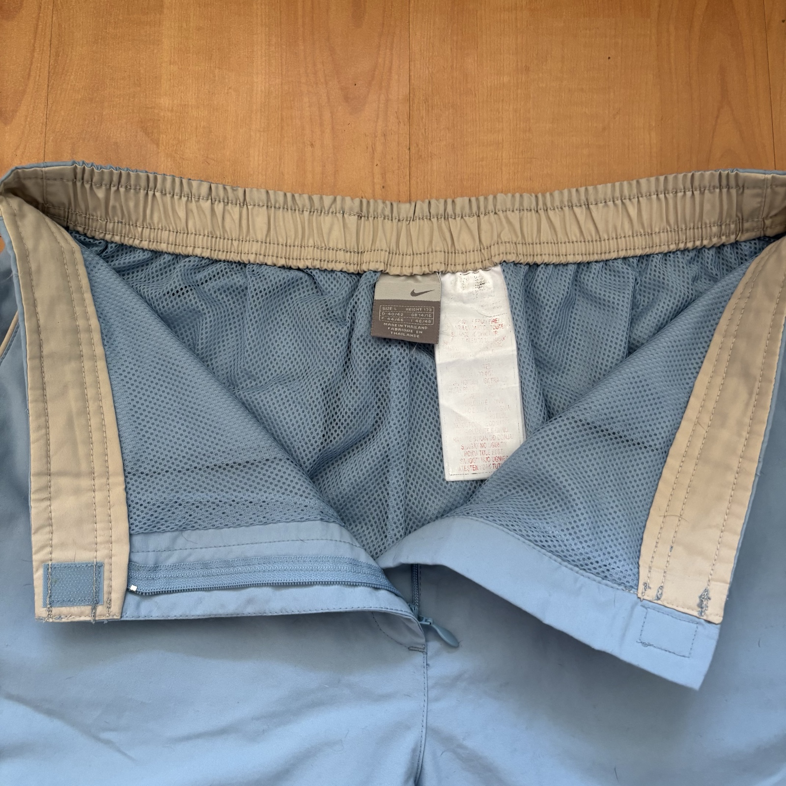 Nike Blue & Beige Women's Size Large Sports Capri Pants image 5