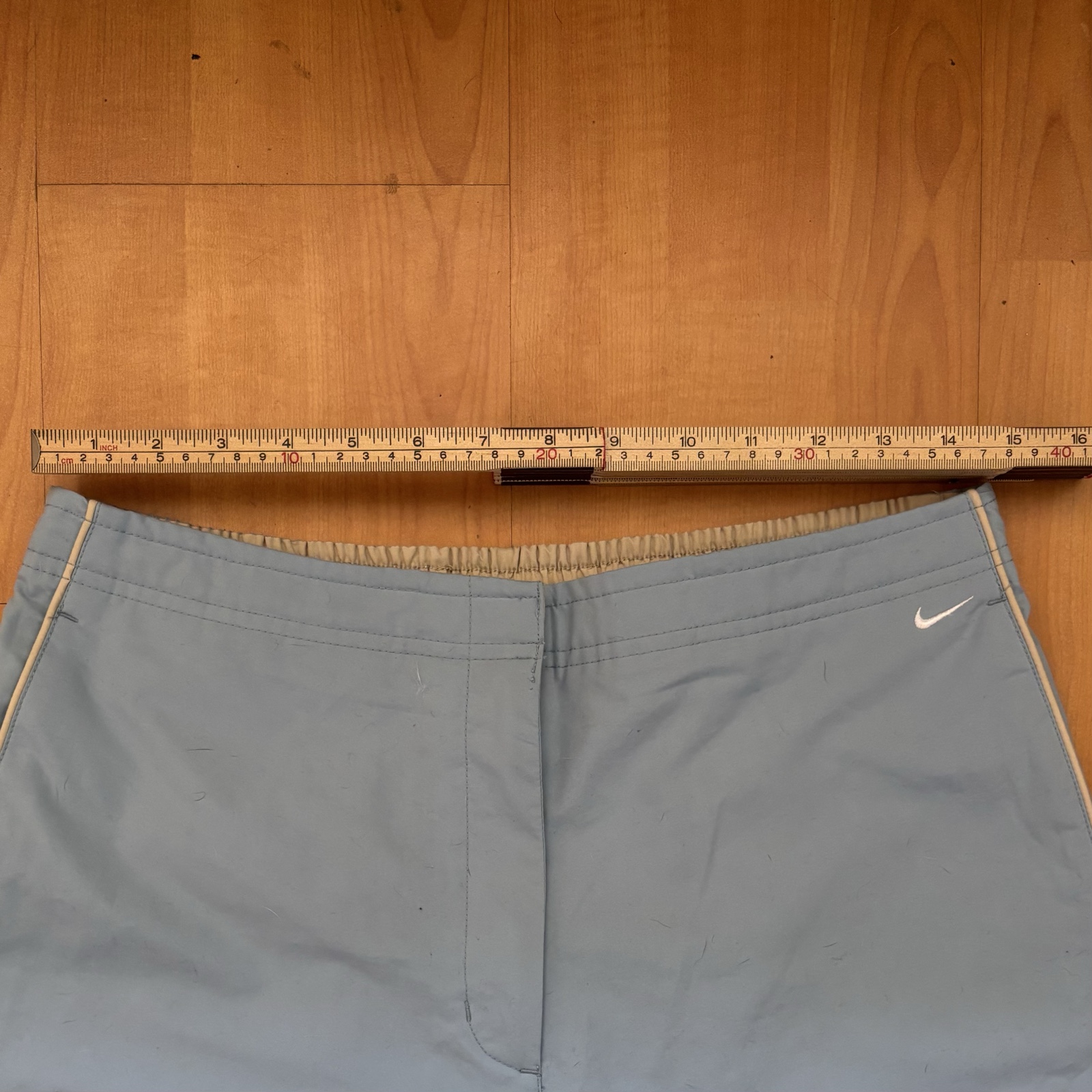 Nike Blue & Beige Women's Size Large Sports Capri Pants image 6