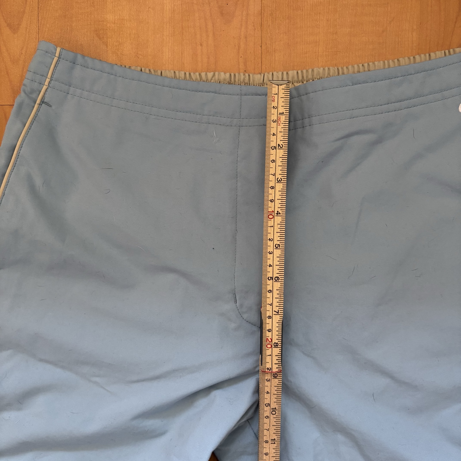 Nike Blue & Beige Women's Size Large Sports Capri Pants image 7