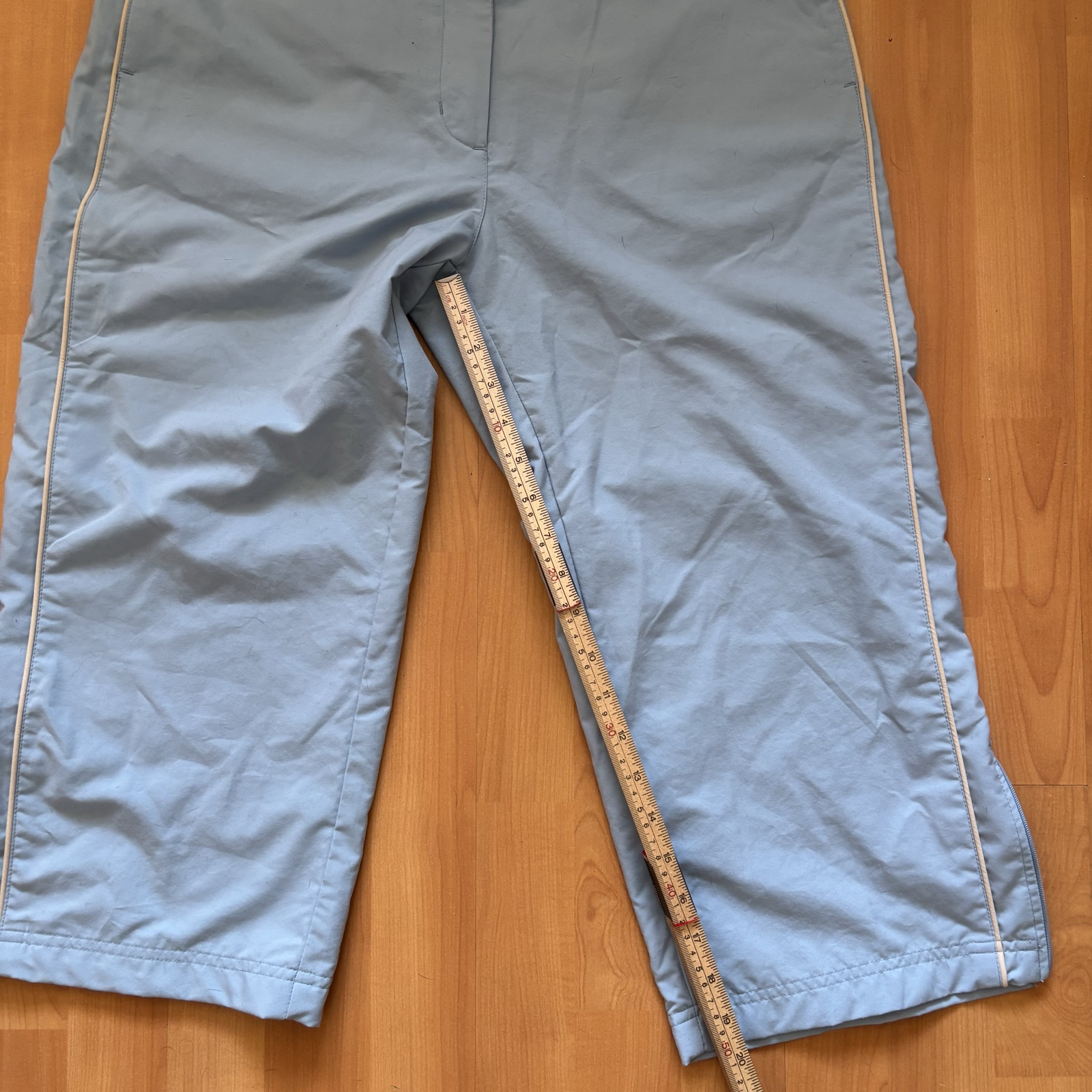 Nike Blue & Beige Women's Size Large Sports Capri Pants image 8