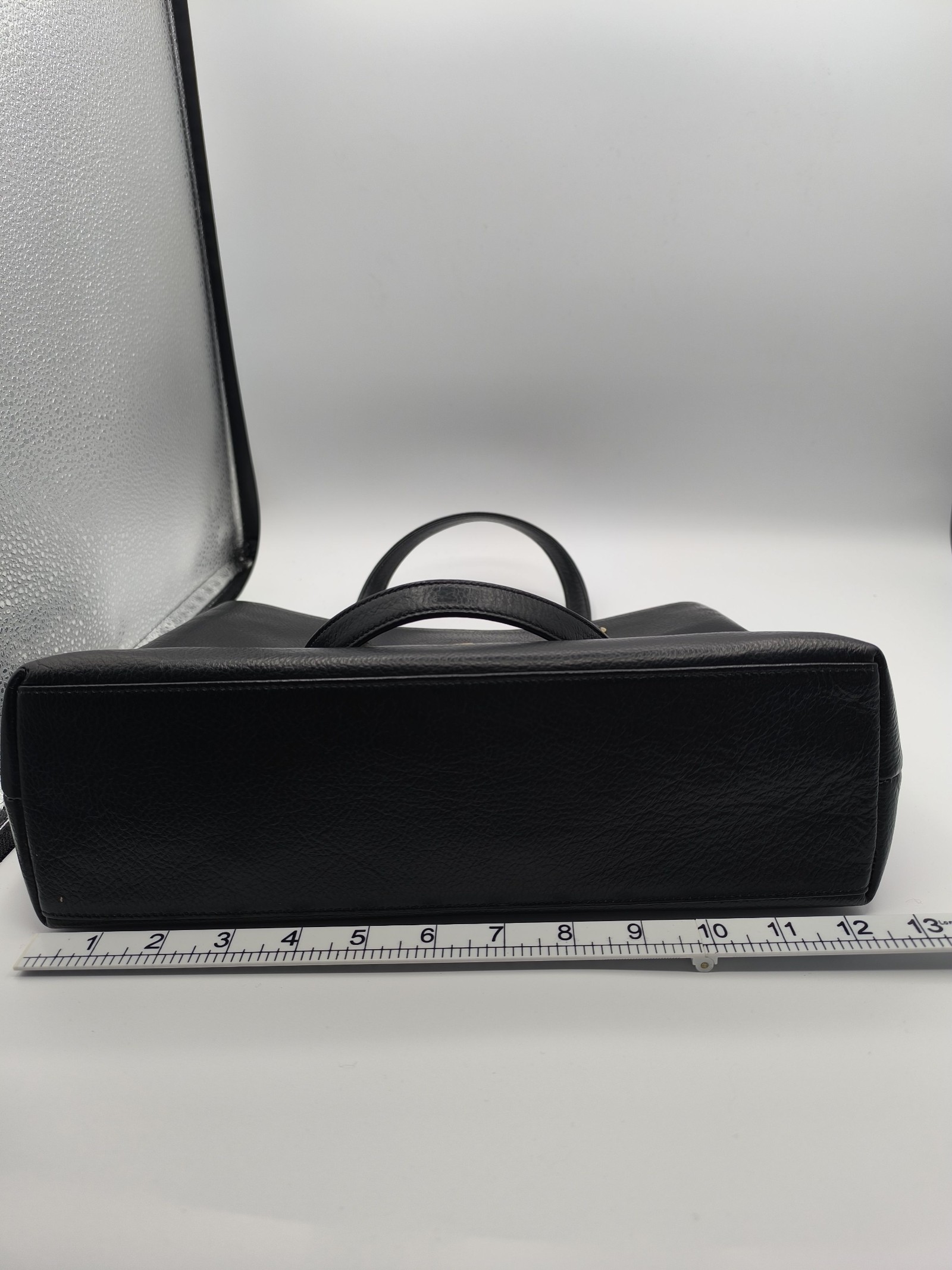 Alicante Black Leather Tote Handbag Other image 6