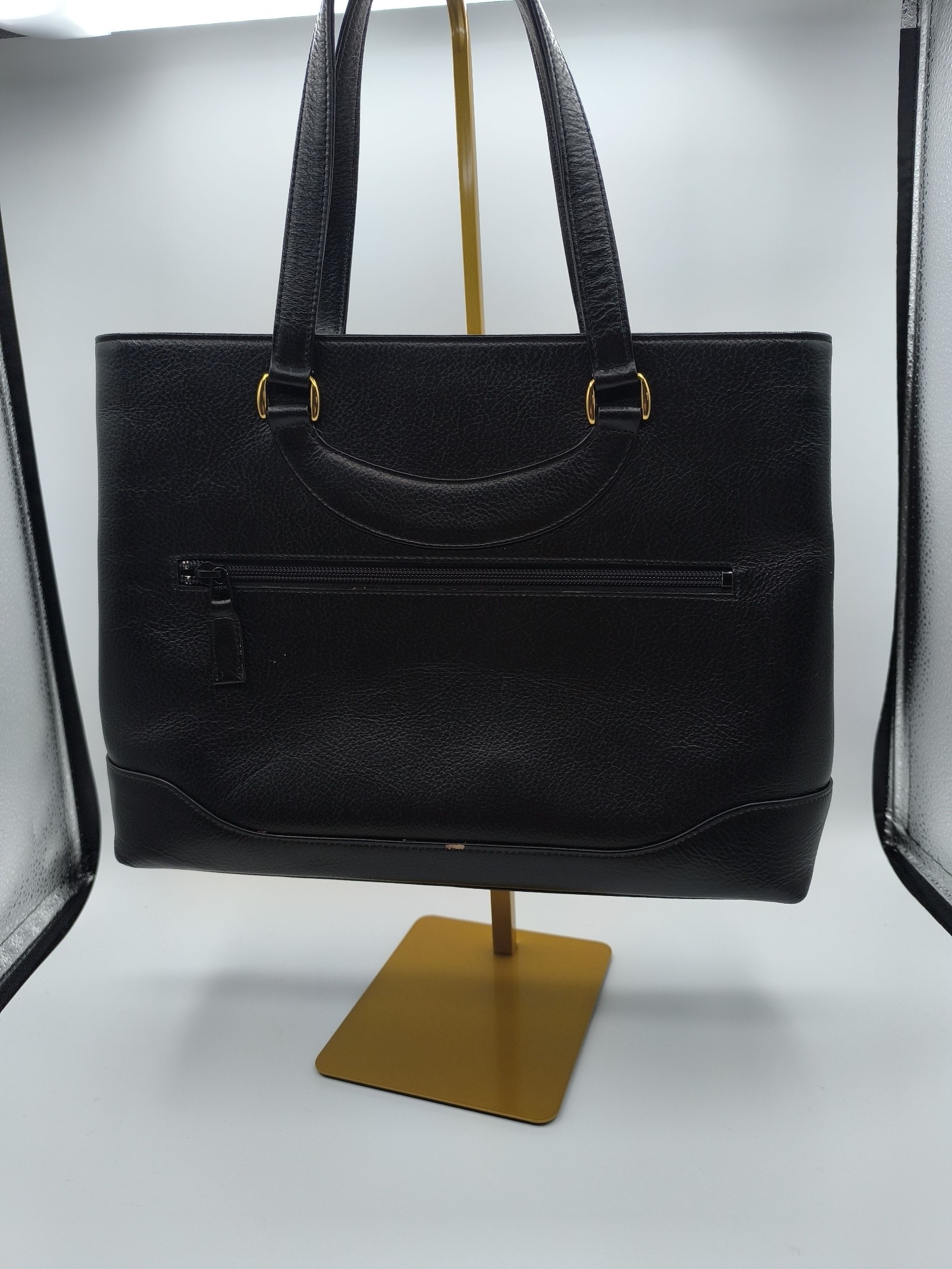 Alicante Black Leather Tote Handbag Other image 7