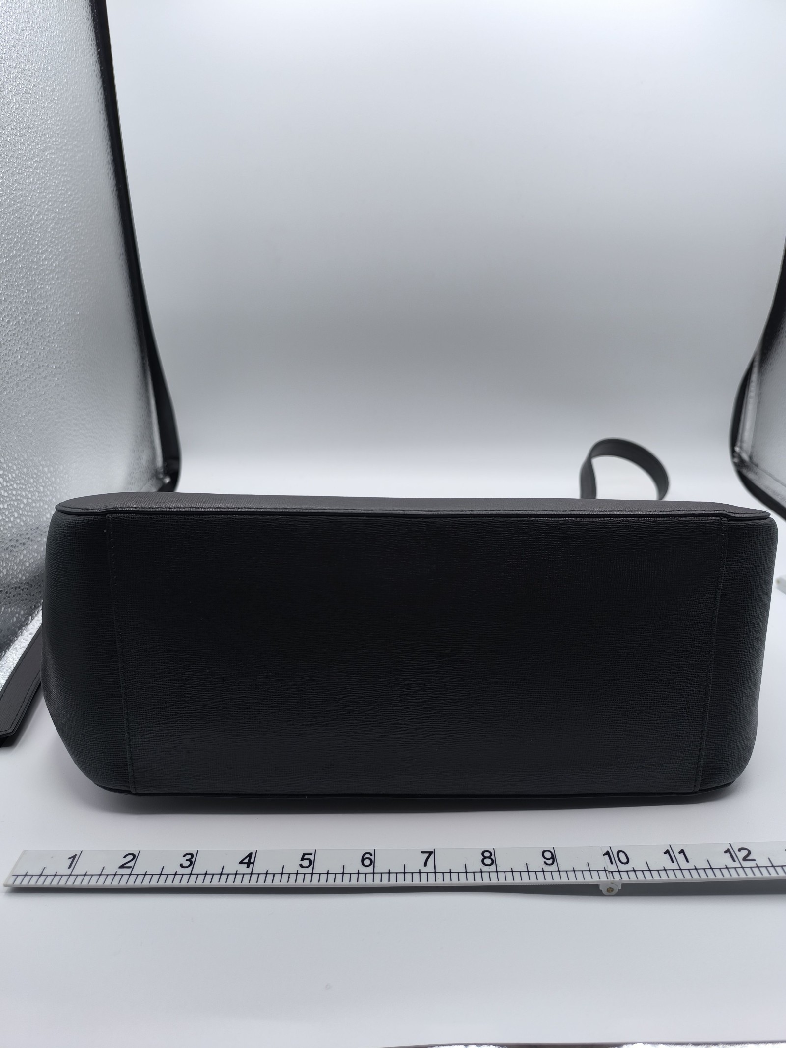 Furla Black Leather Tote Bag Women Genuine Leather image 6