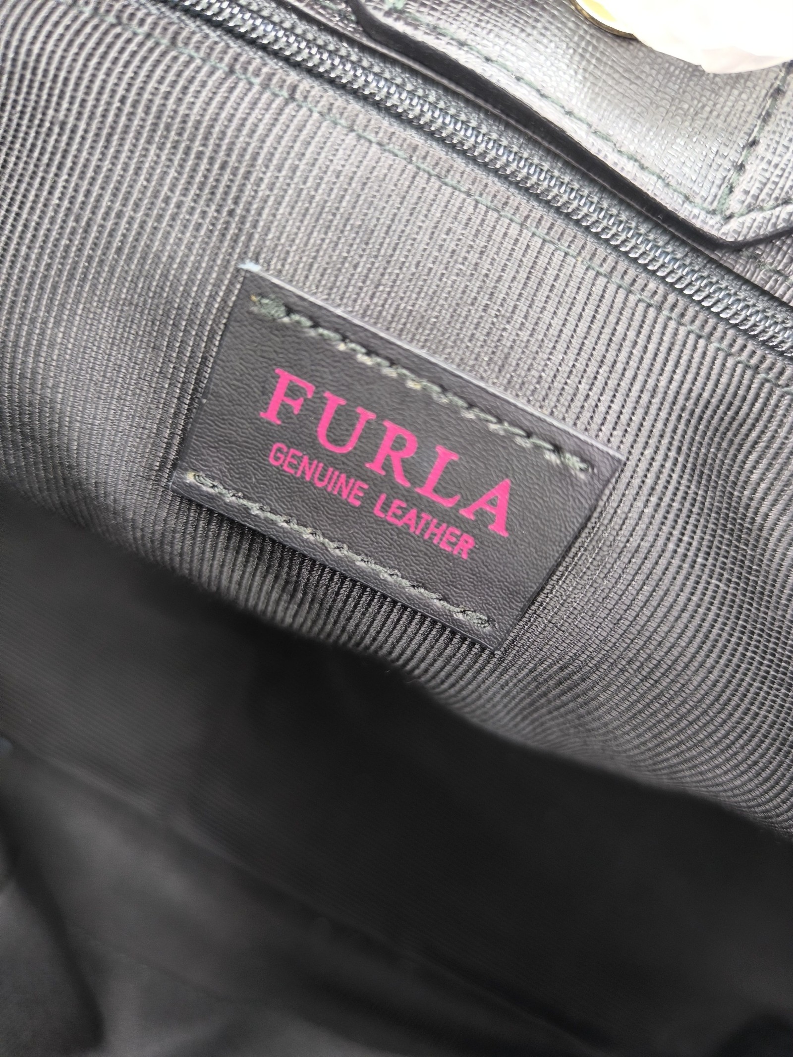 Furla Black Leather Tote Bag Women Genuine Leather image 10