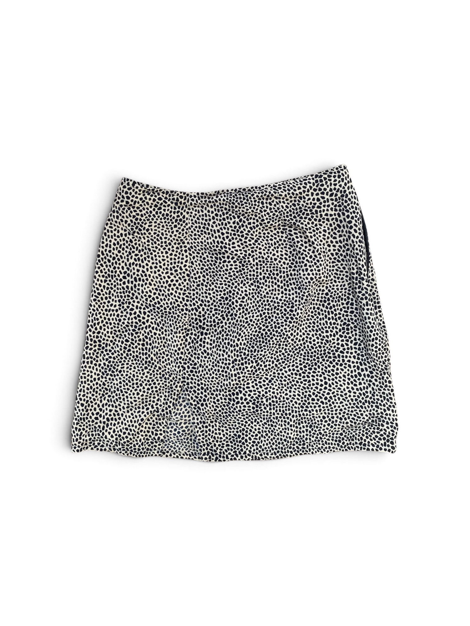 Motel Black & Beige Animal Print Mini Skirt XXS image 2