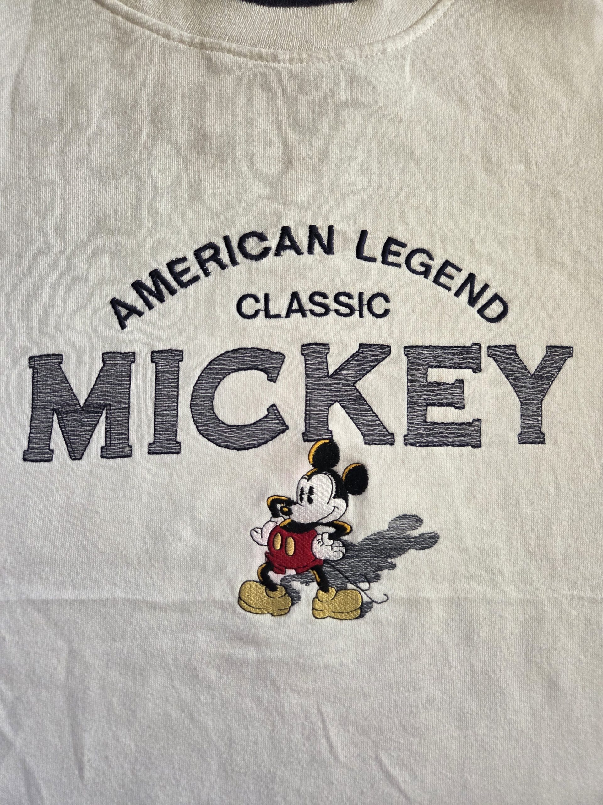 Mickey & Co. American Legend Classic Mickey Mouse 90s Sweatshirt White Unisex XL image 9