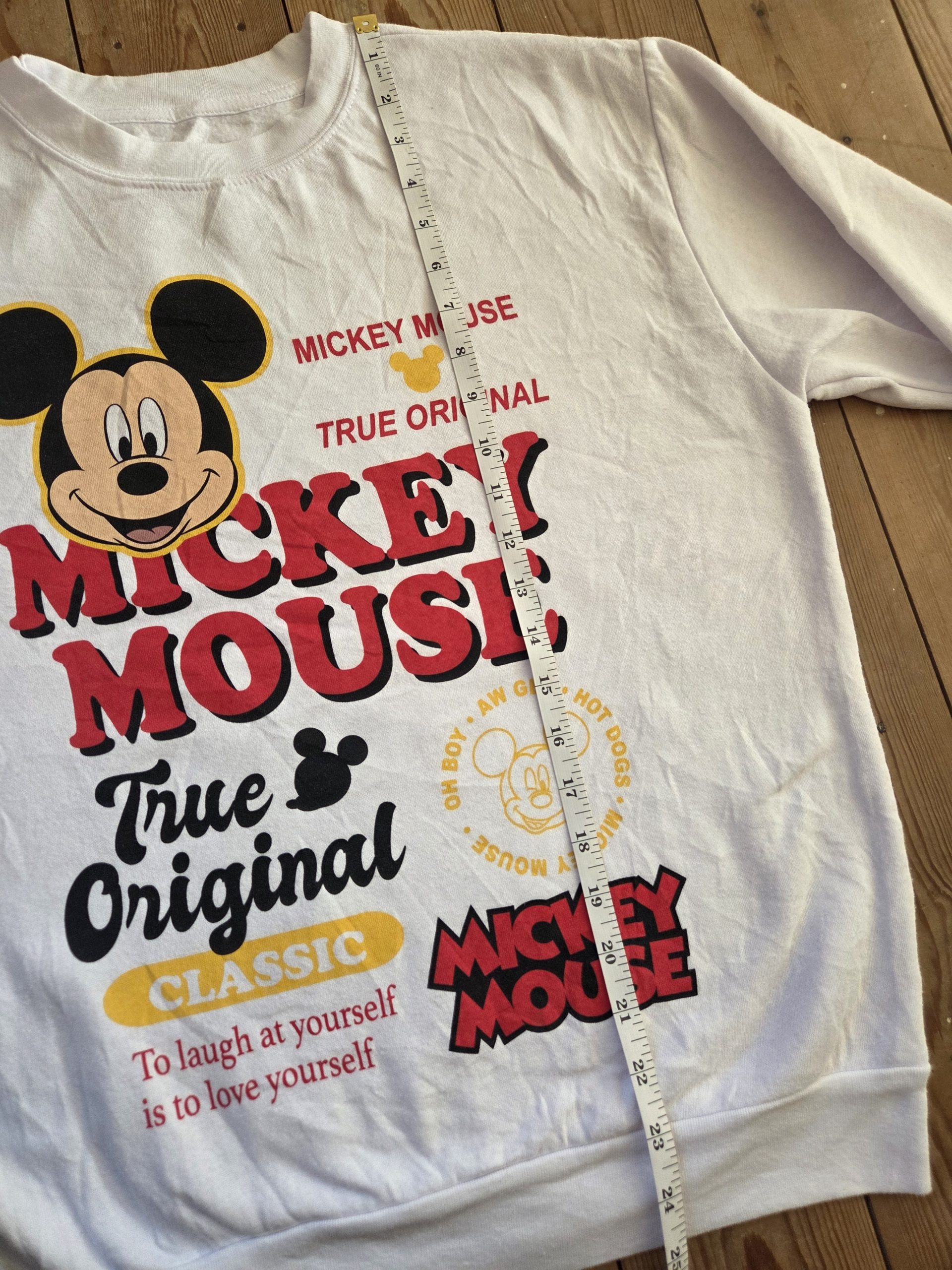 Disney Mickey Mouse True Original Kids' Sweatshirt White Size M image 4