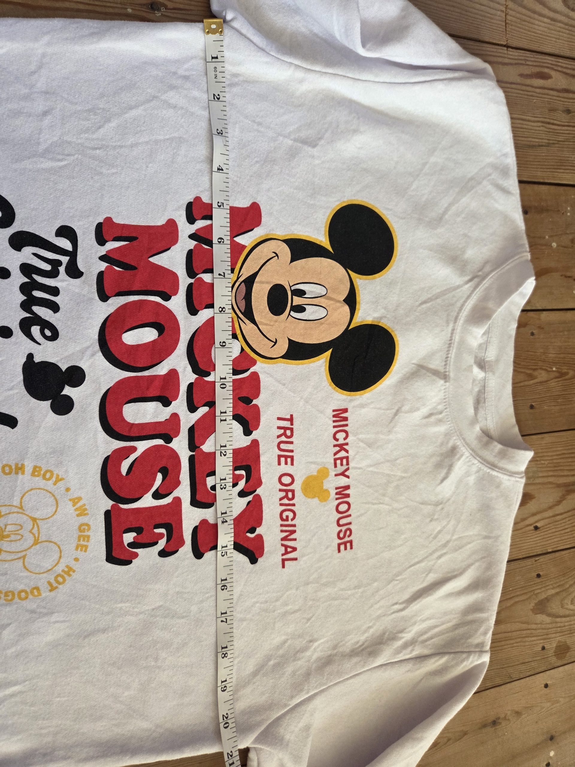 Disney Mickey Mouse True Original Kids' Sweatshirt White Size M image 5