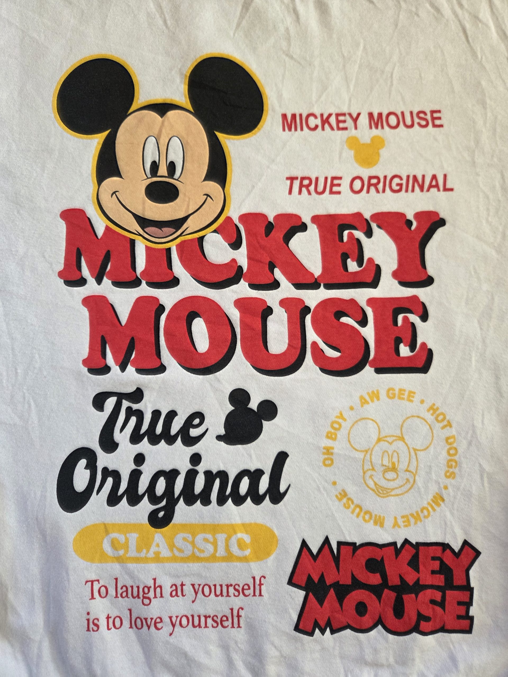 Disney Mickey Mouse True Original Kids' Sweatshirt White Size M image 6