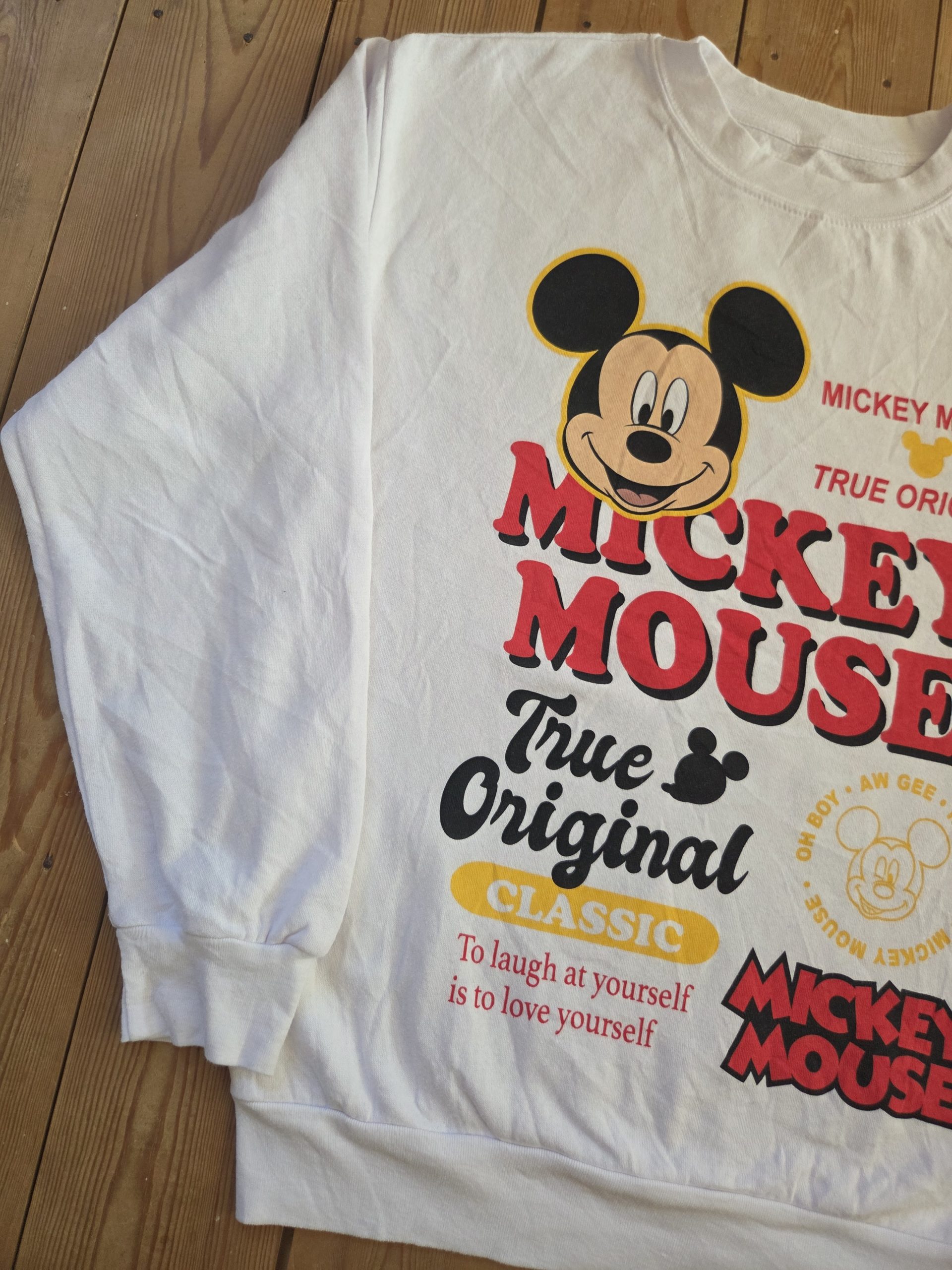 Disney Mickey Mouse True Original Kids' Sweatshirt White Size M image 8