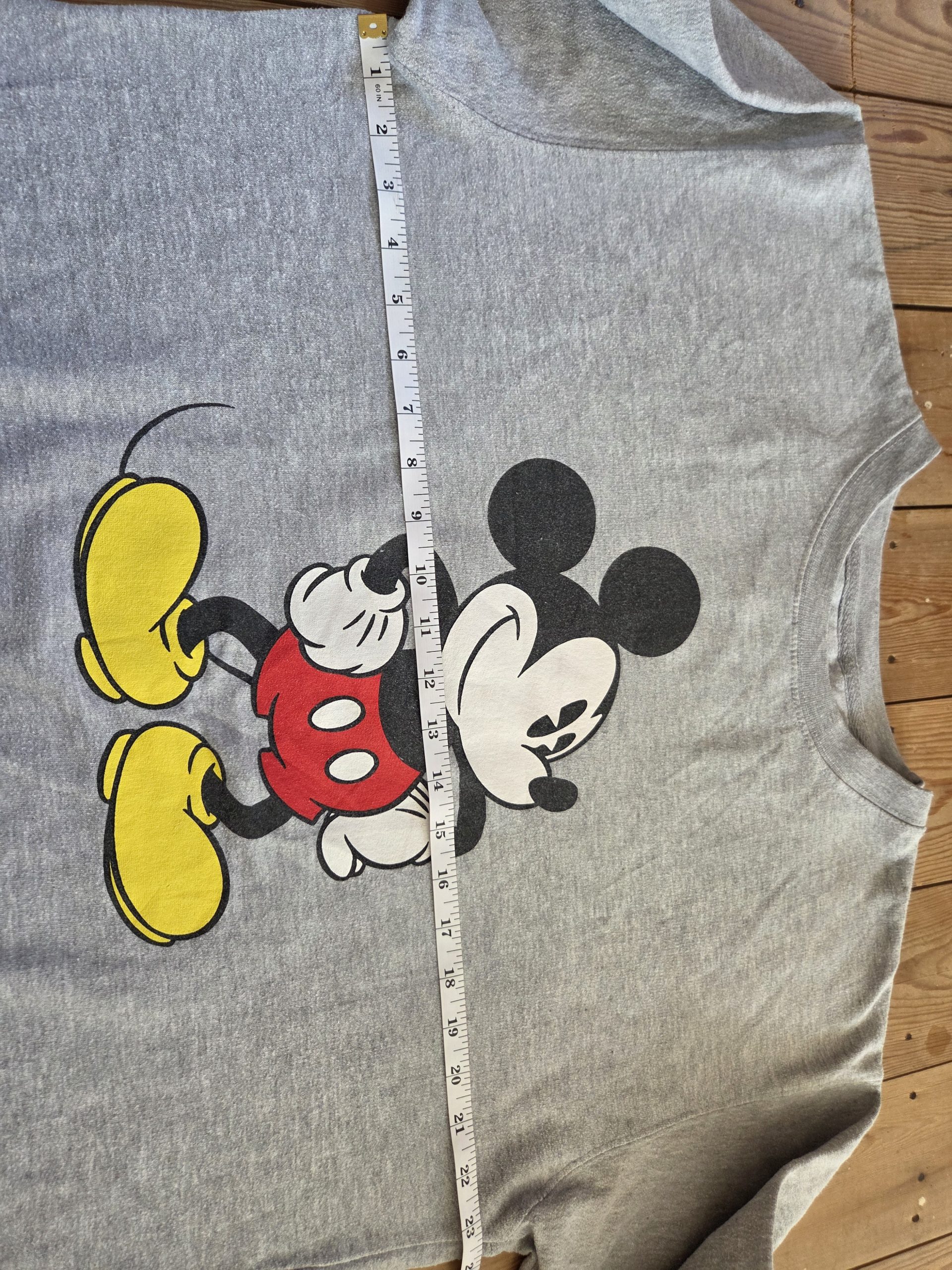 Disney Mickey Mouse Retro Graphic Grey Unisex Crewneck Sweatshirt Size M image 3
