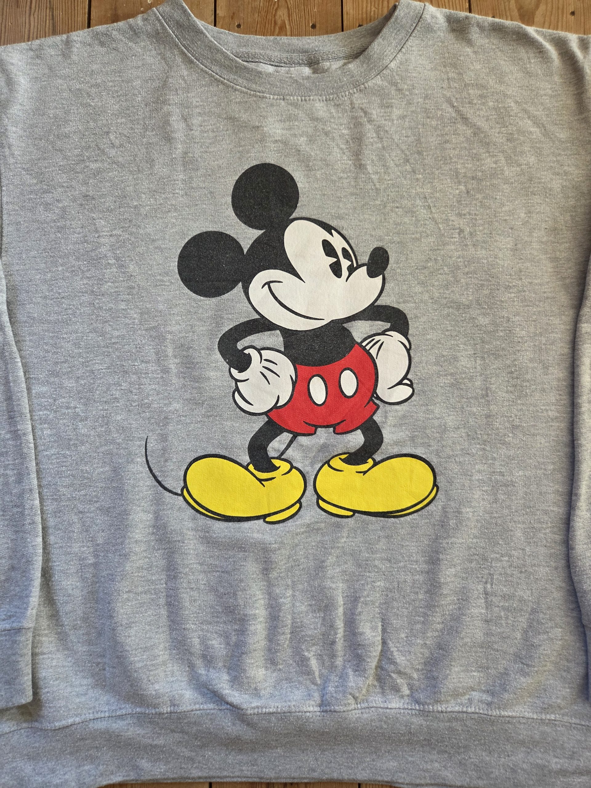Disney Mickey Mouse Retro Graphic Grey Unisex Crewneck Sweatshirt Size M image 8
