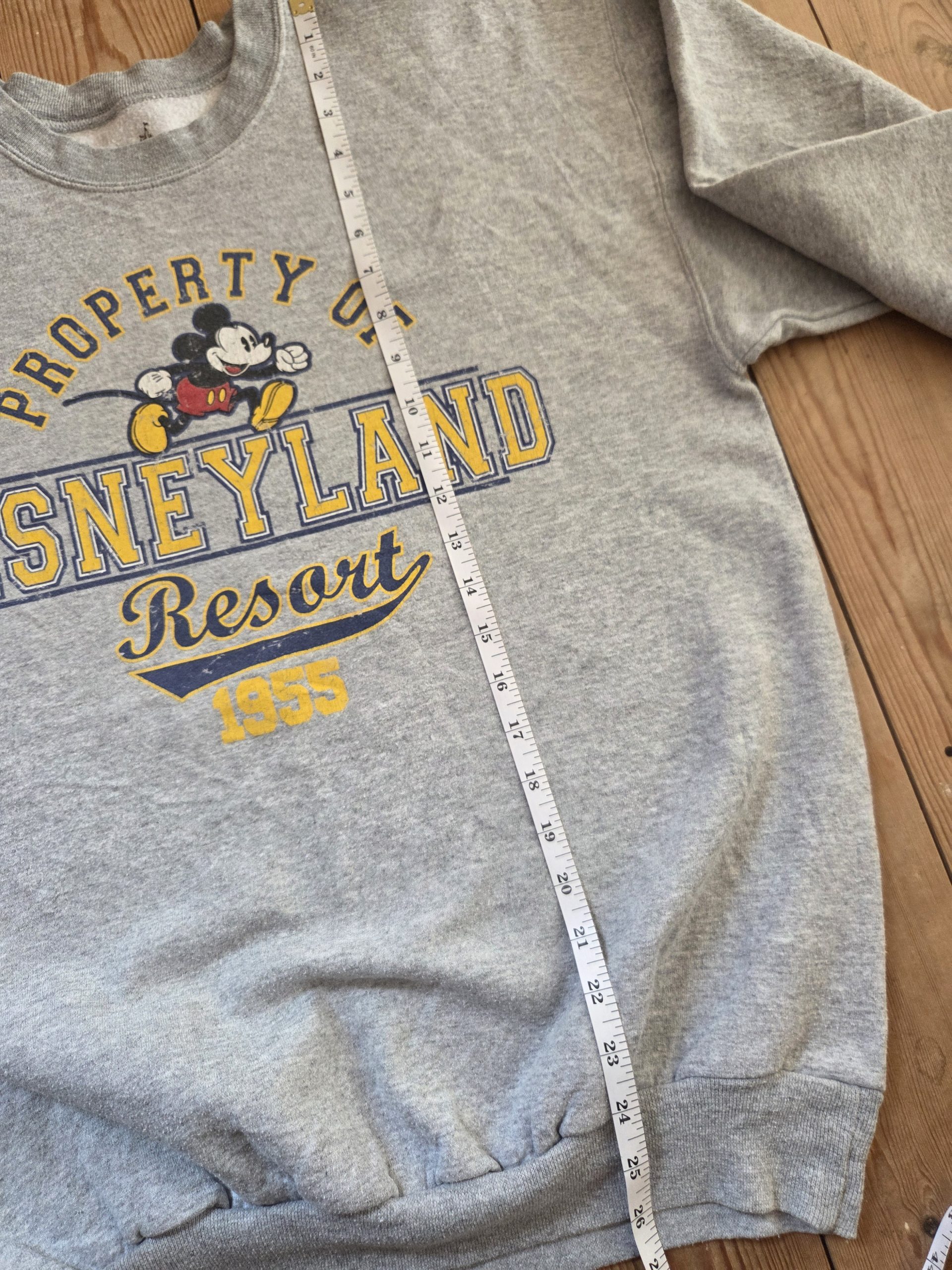 Disneyland Resort 1955 Mickey Mouse Grey Sweatshirt Size M Hanes image 5