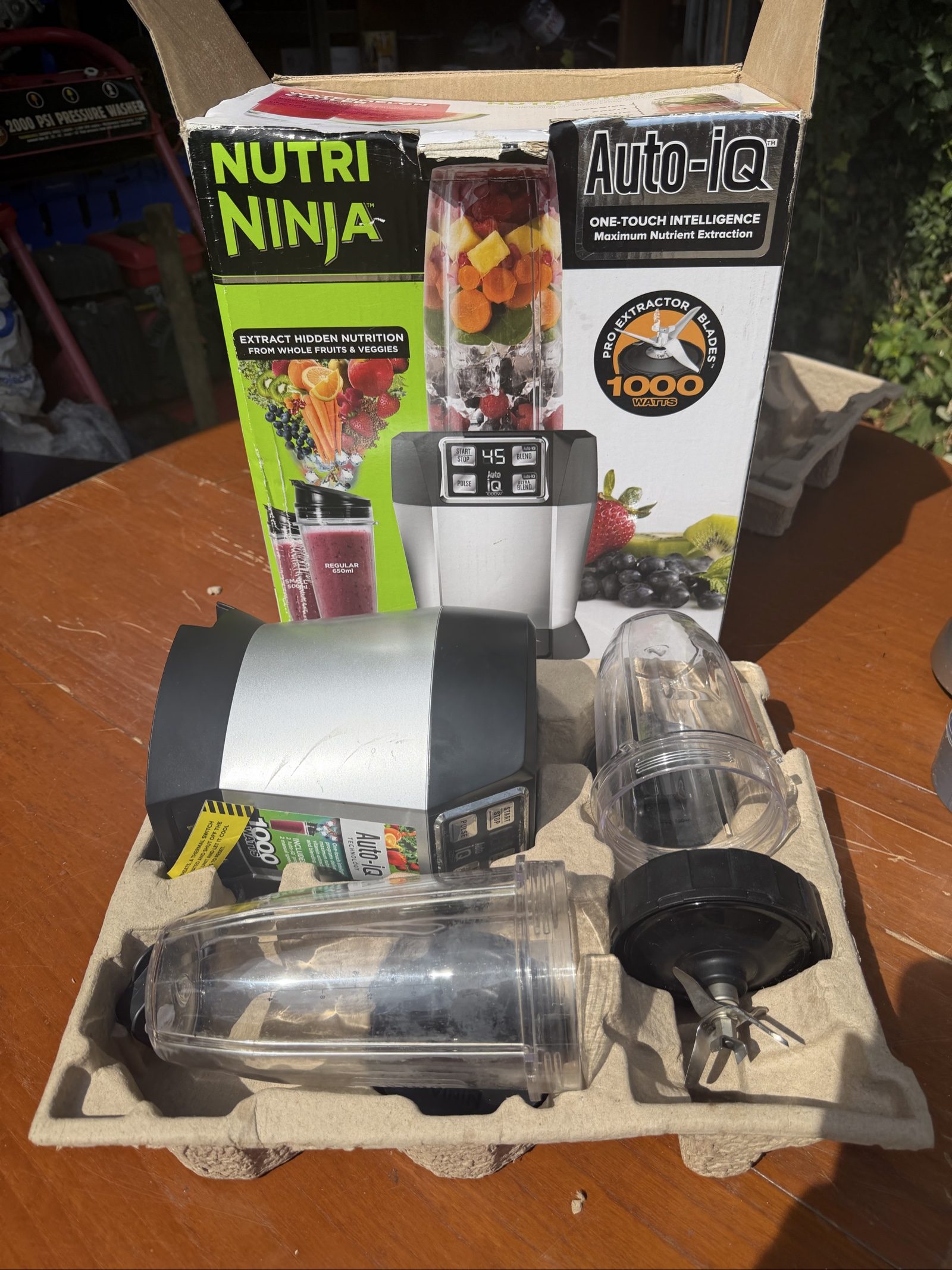 Ninja Silver Auto-iQ 1000W Blender With 2 Jars Other image 2
