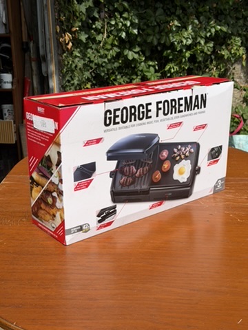 George Foreman Black Indoor Grill & Griddle Cooker