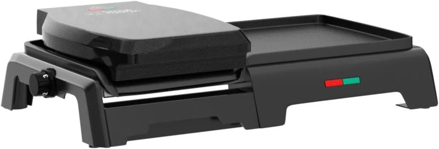 George Foreman Black Indoor Grill & Griddle Cooker image 5