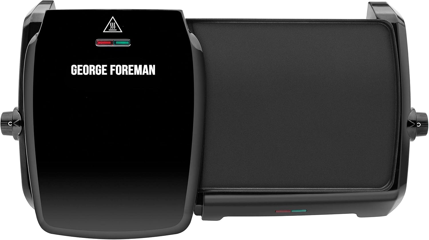 George Foreman Black Indoor Grill & Griddle Cooker image 8