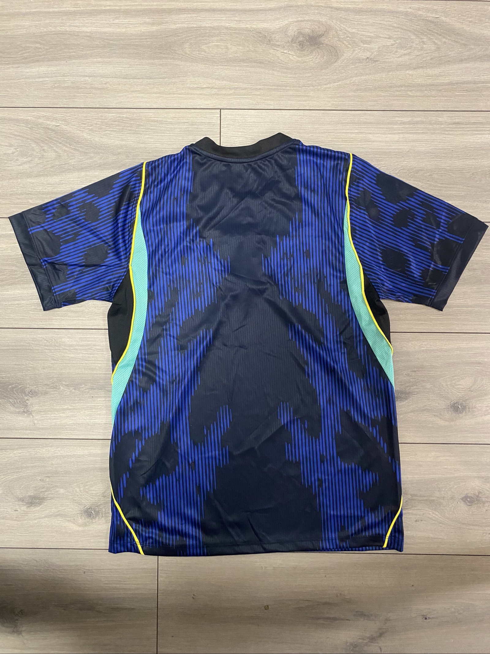 Nike Jordan Men's Blue & Black Brazil Football Jersey Medium image 8