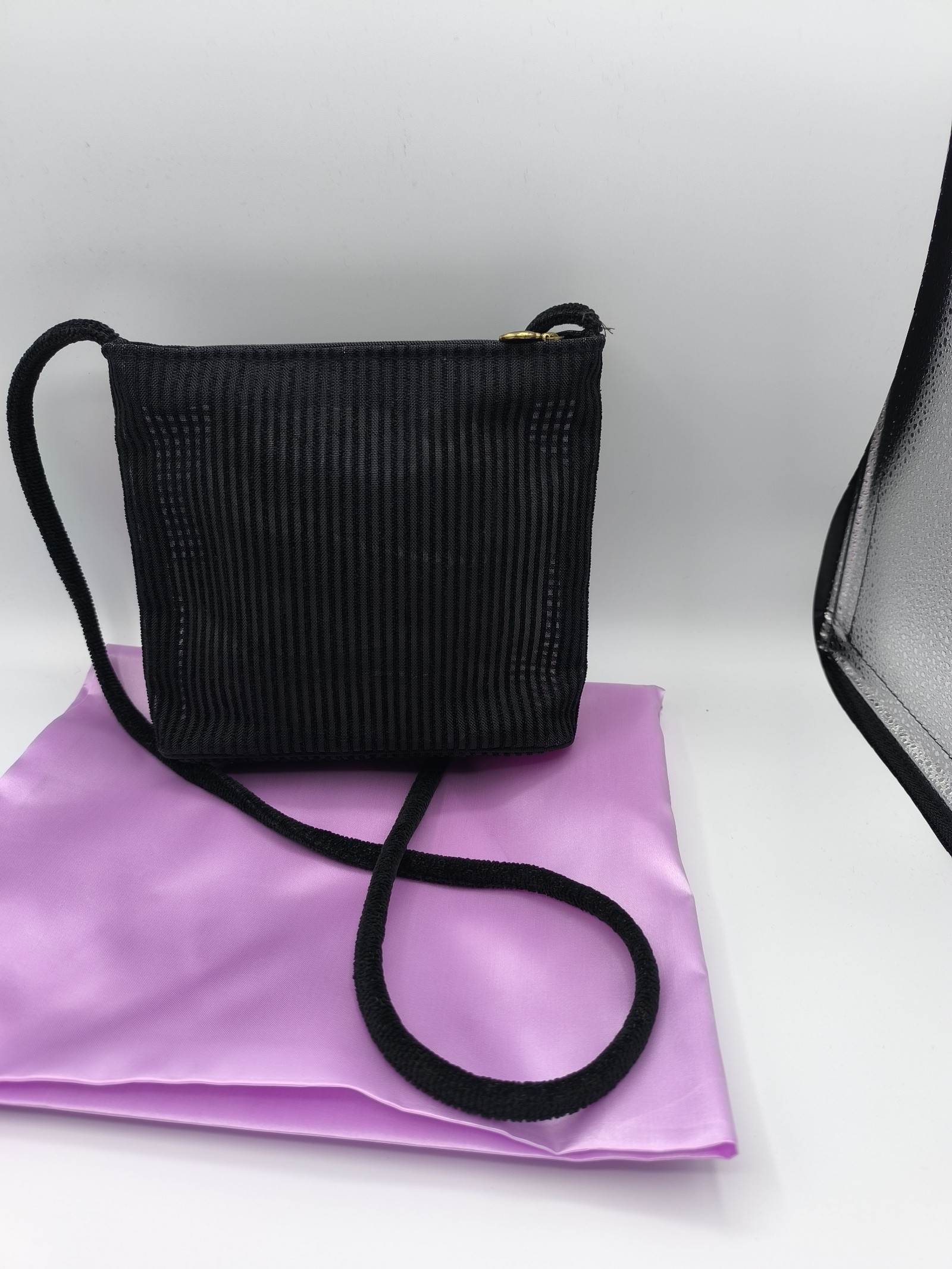 Feiler Black Floral Embroidered Small Crossbody Bag Other image 7