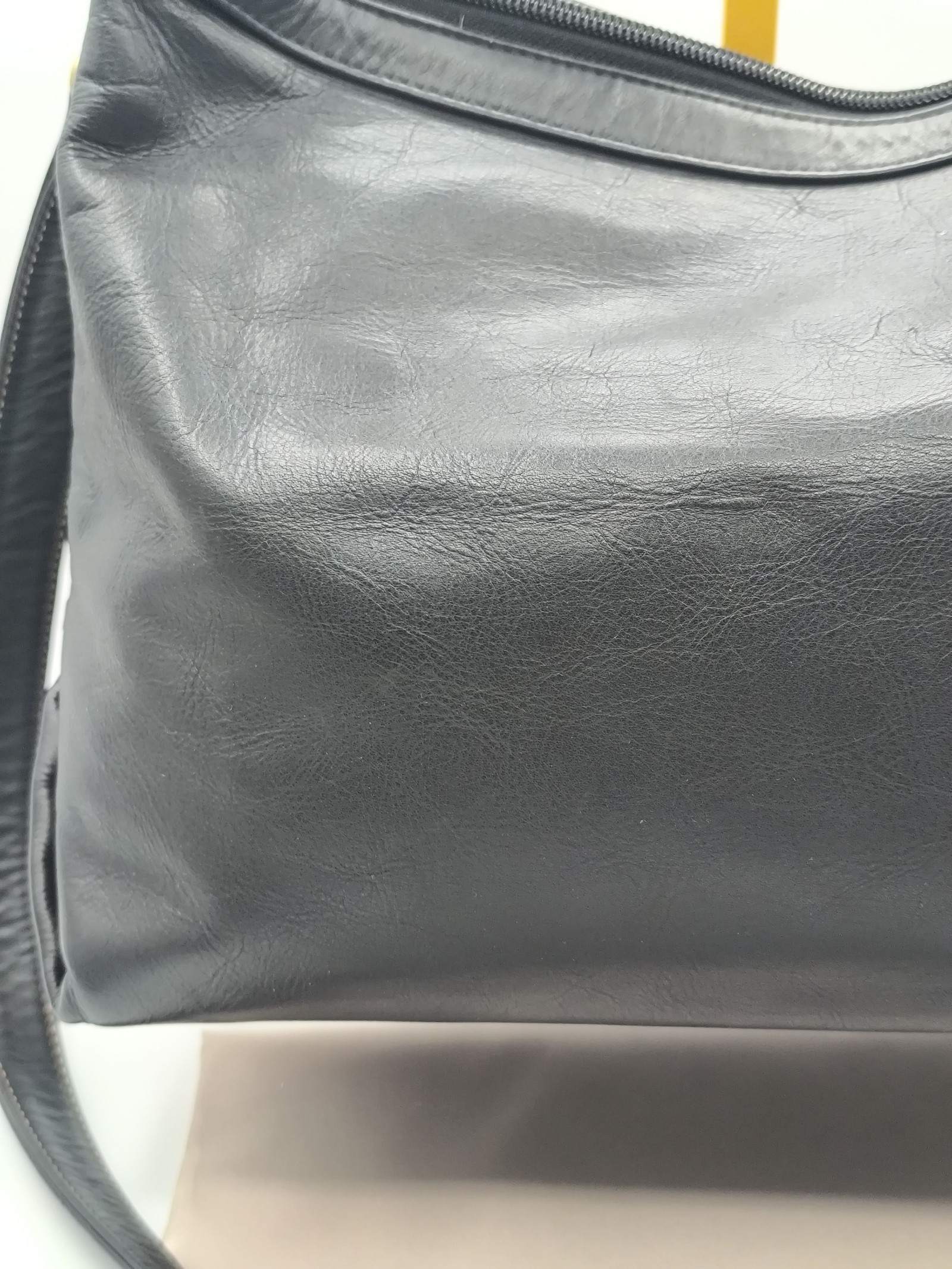 Kitamura Black Leather Shoulder Bag Medium image 6