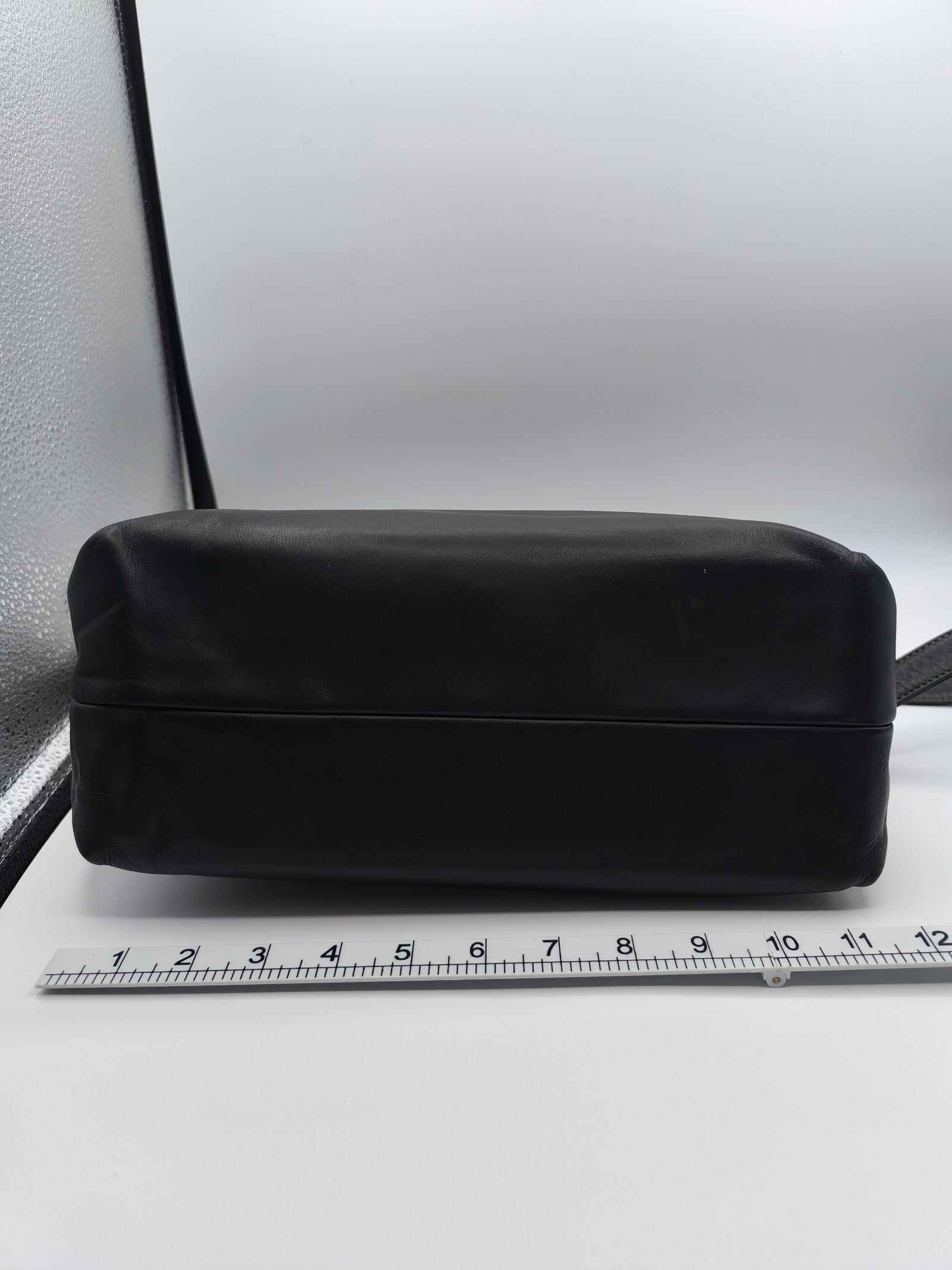 Kitamura Black Leather Shoulder Bag Medium image 7