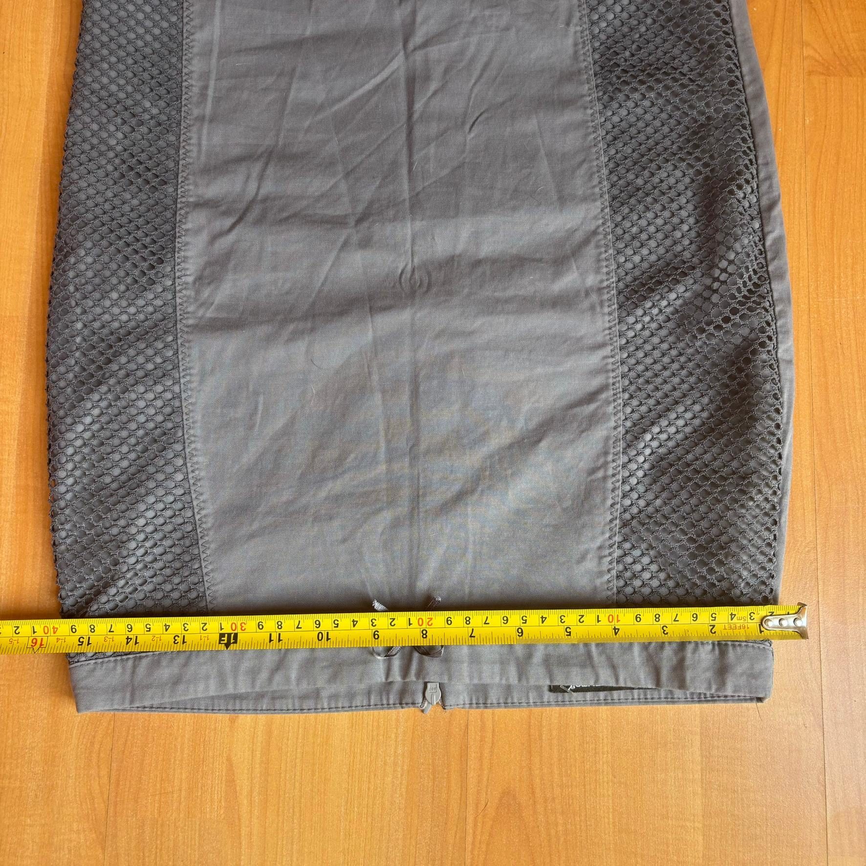 Vintage Y2K Rinascimento Grey Pencil Skirt Small Honeycomb Panels image 5