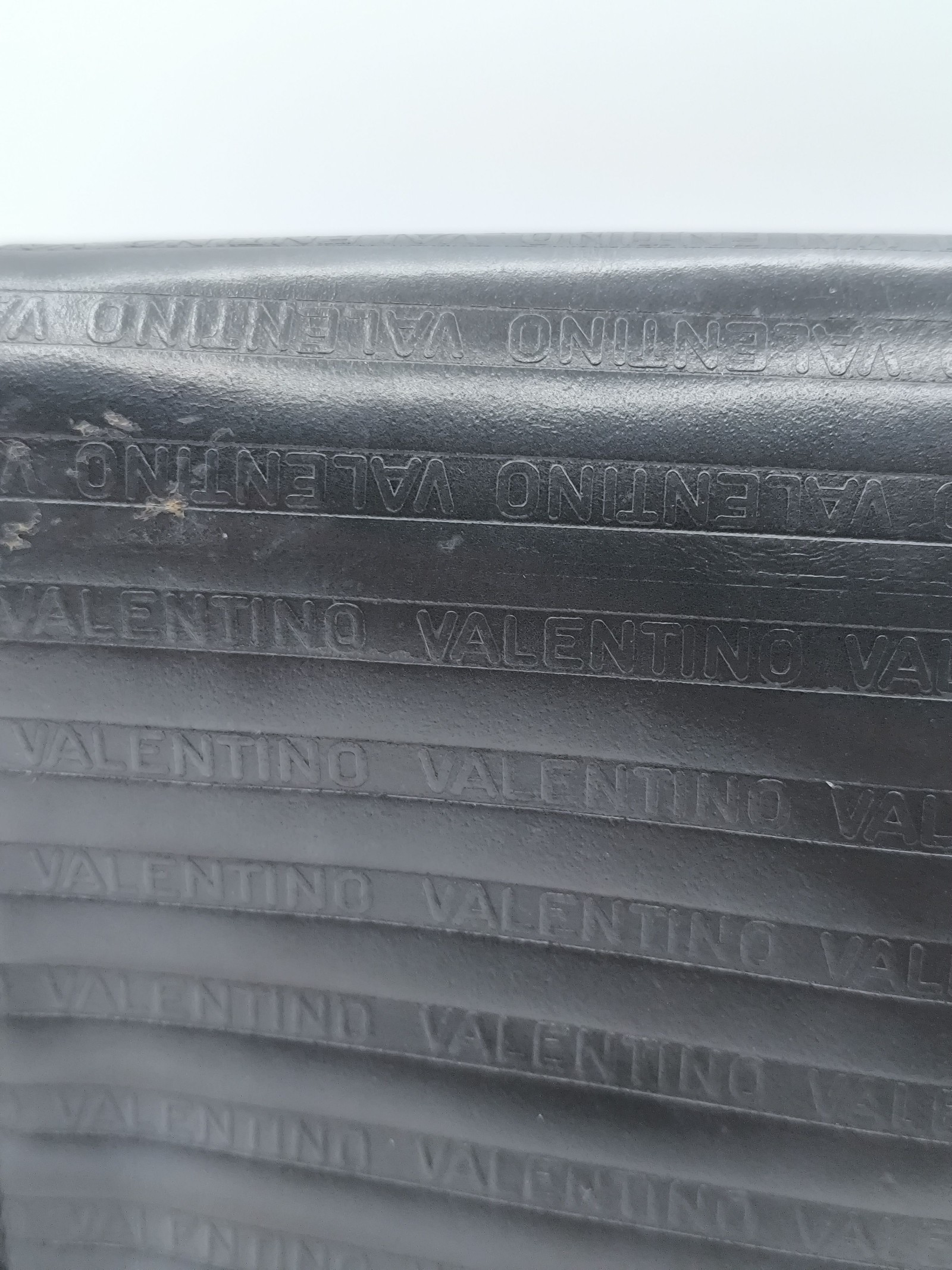 Valentino Black Leather Logo Clutch Bag image 8
