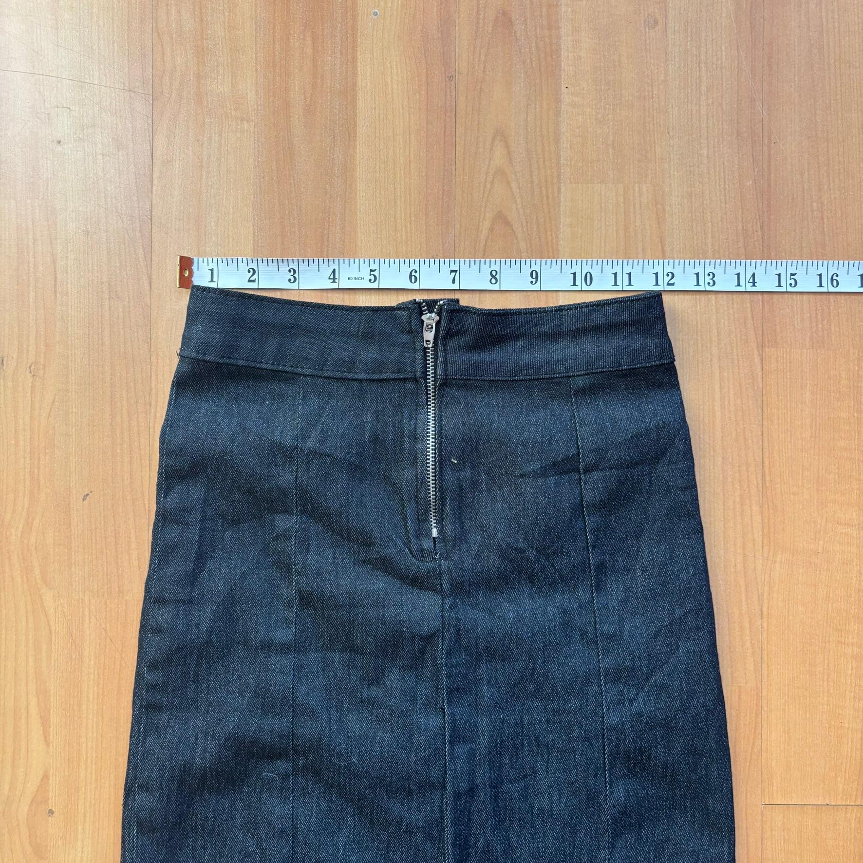 Vintage Dark Denim Mermaid Style Skirt UK 4-6 image 6