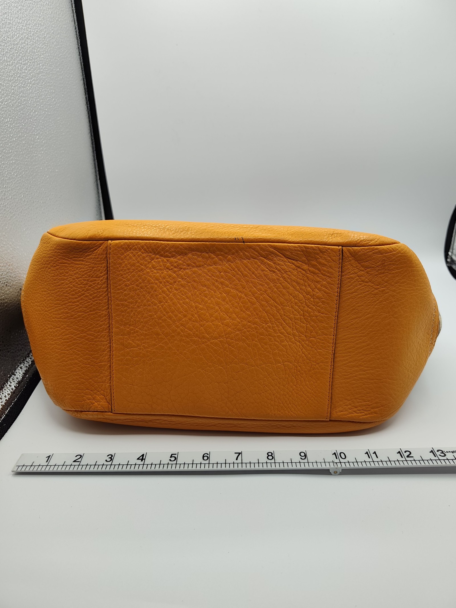 Coach Women's Beige & Orange Signature Canvas Tote Bag image 8