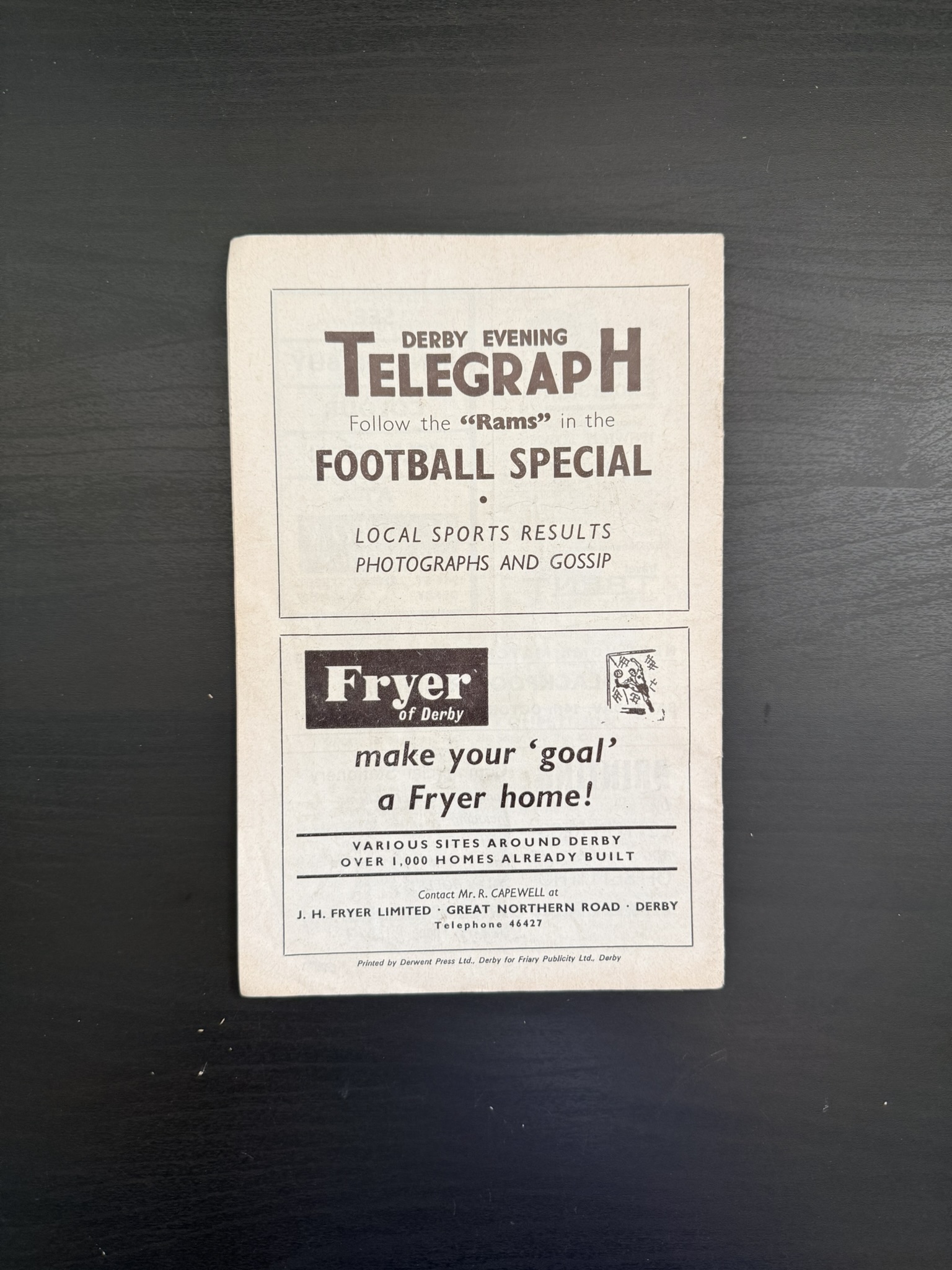 Derby County Football Club Limited 1967 Official Football Programme Birmingham City image 2