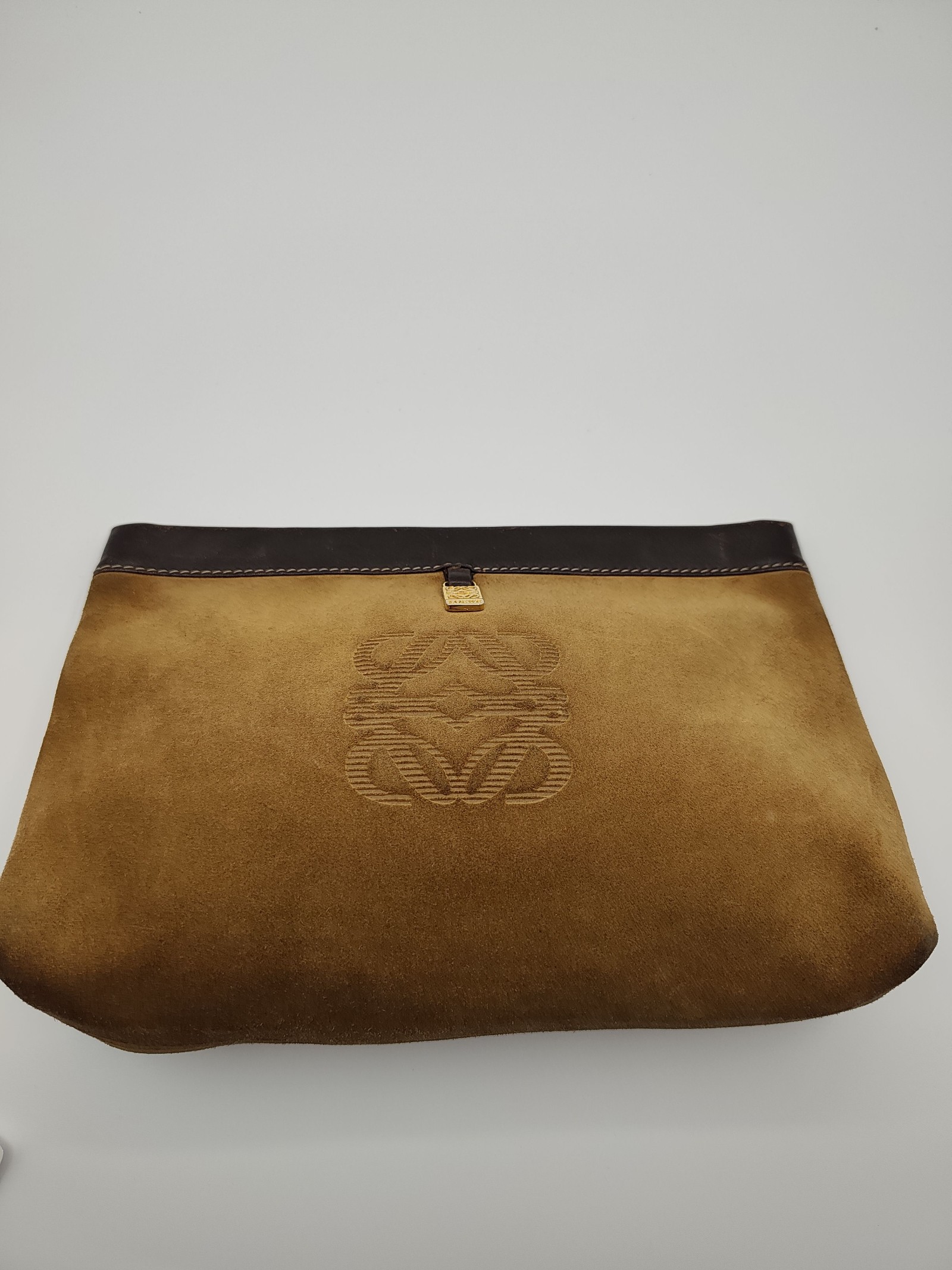 Loewe Women's Brown Suede & Leather Clutch Bag Other image 4