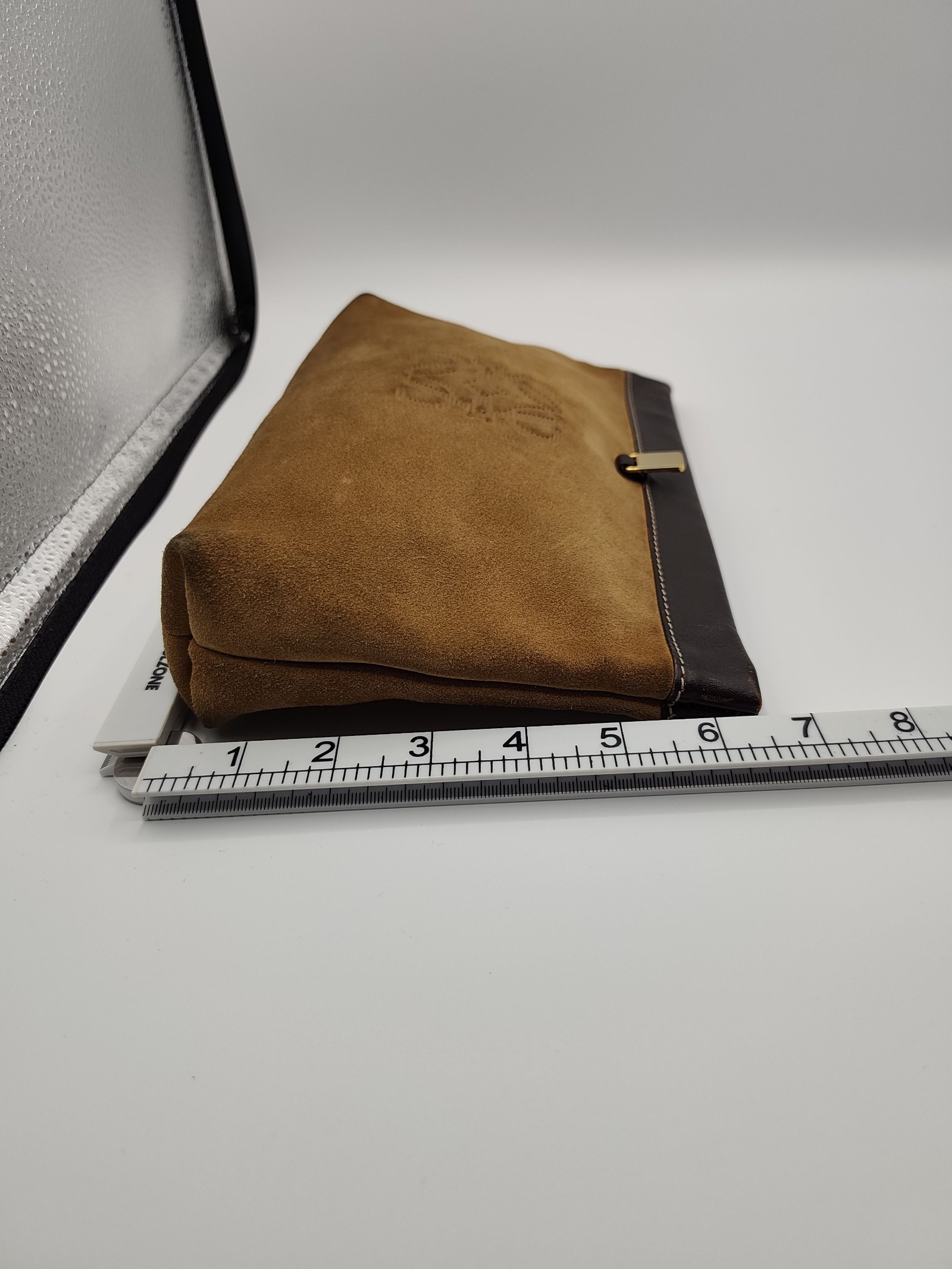 Loewe Women's Brown Suede & Leather Clutch Bag Other image 8