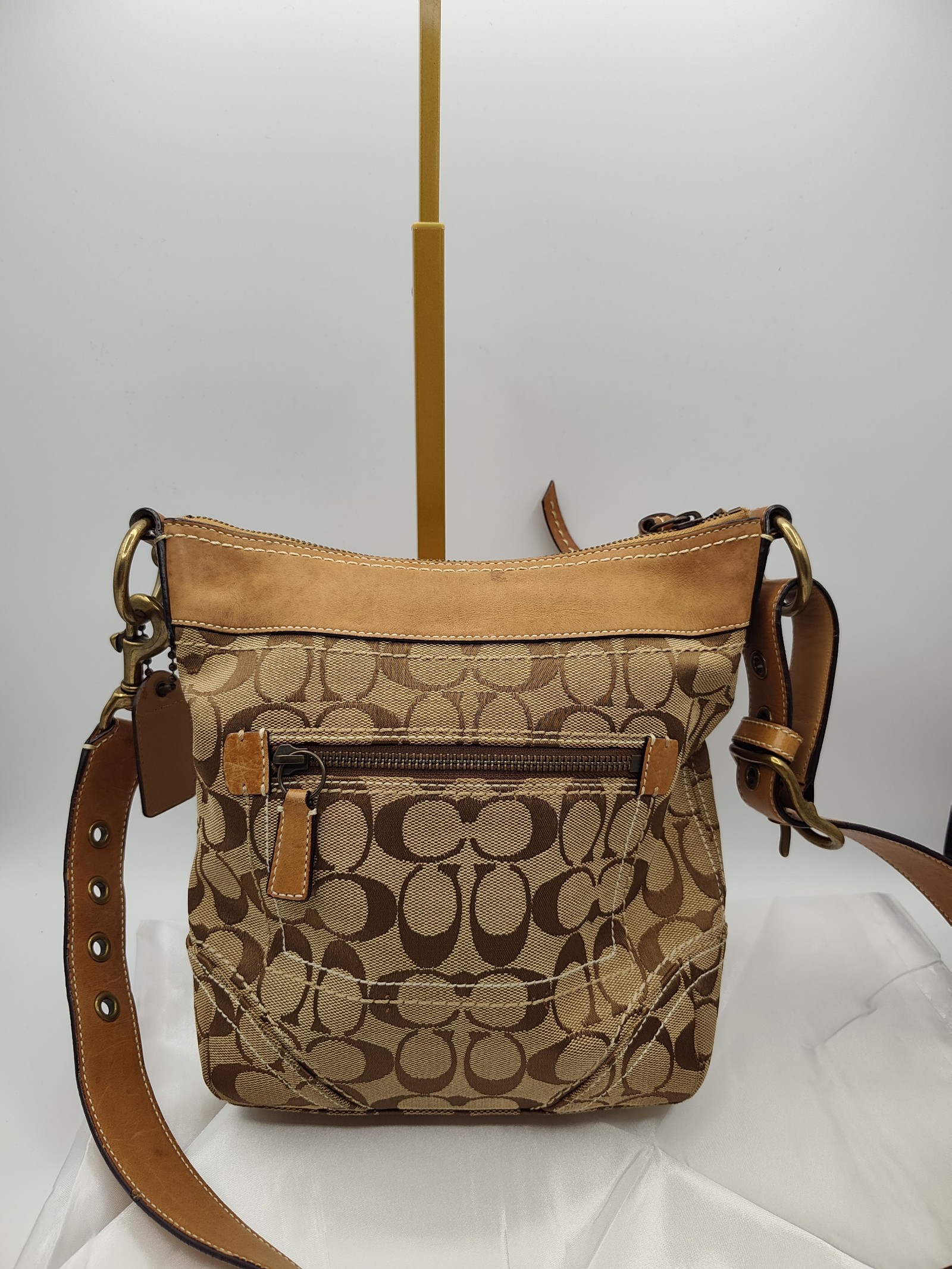 Coach Women's Brown Signature Canvas Crossbody Bag Other image 4