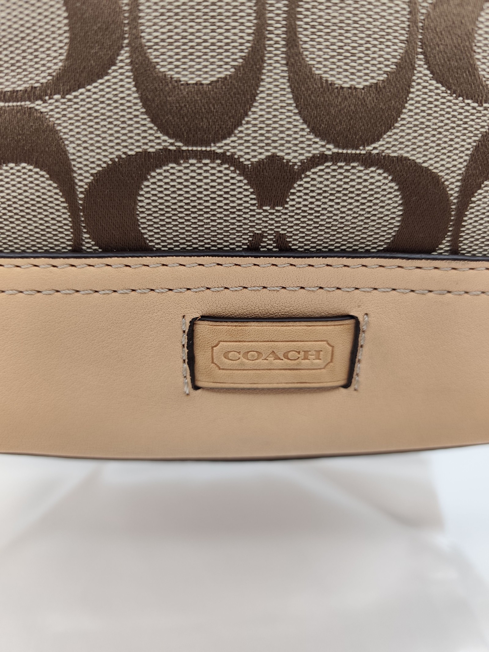 Coach Brown & Beige Signature Canvas Crossbody Bag Other image 2