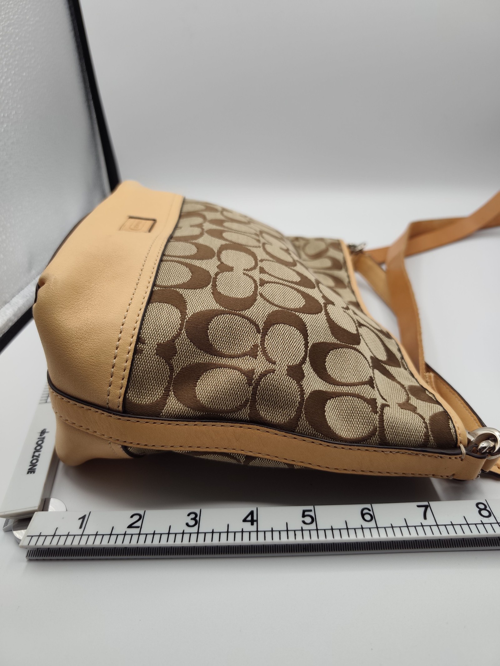 Coach Brown & Beige Signature Canvas Crossbody Bag Other image 5