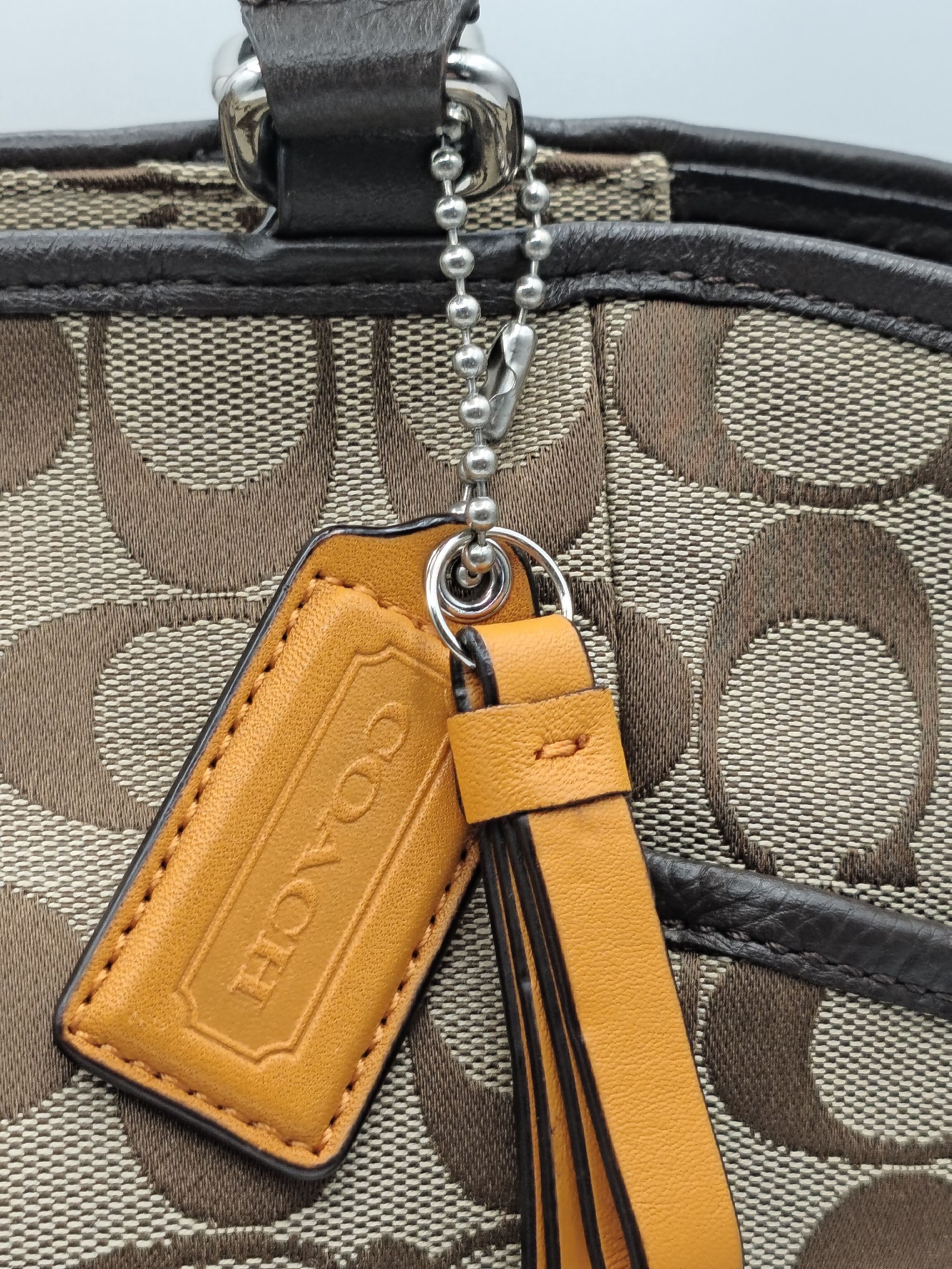 Coach Women's Brown Signature Tote Bag image 3