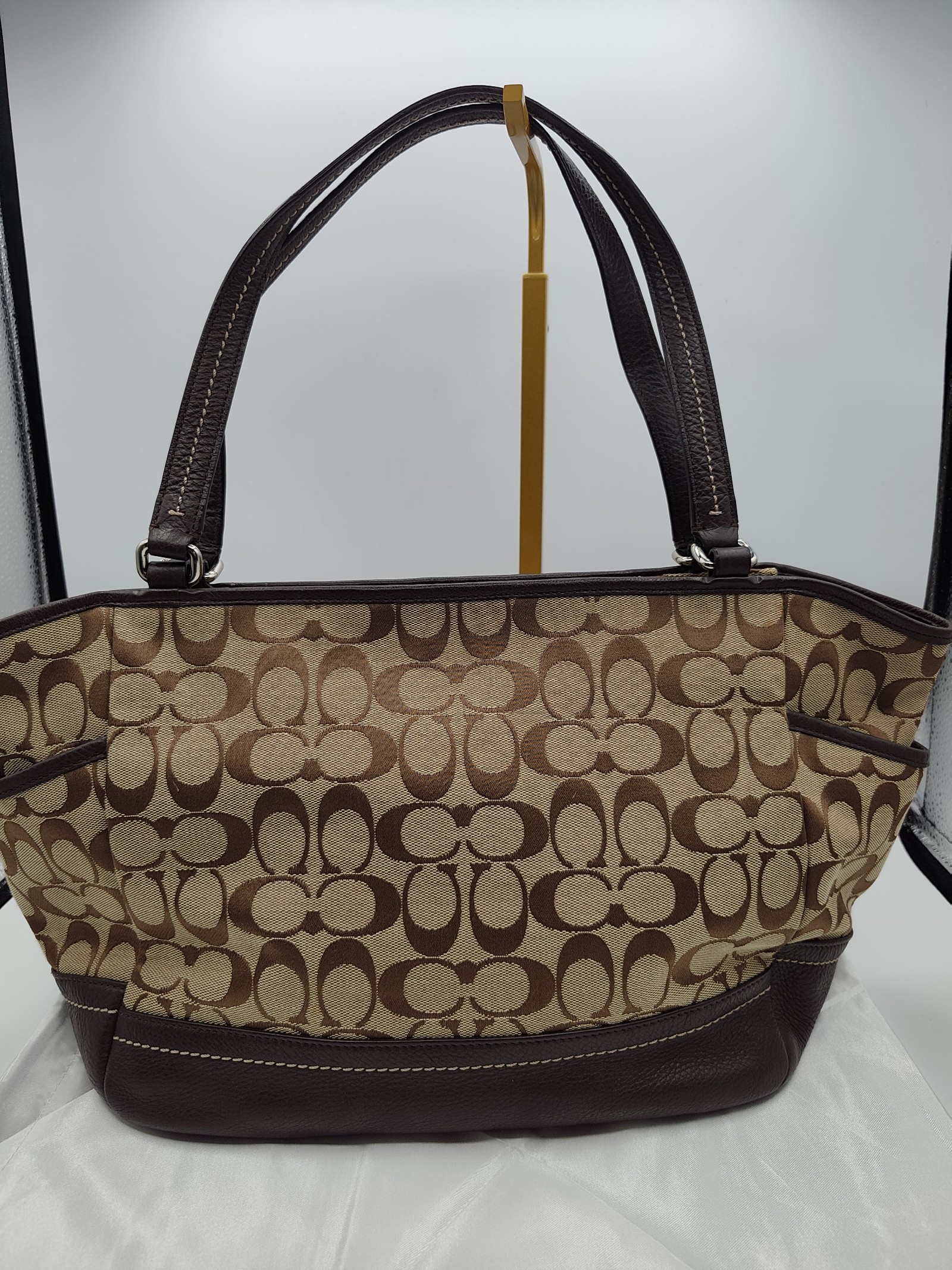 Coach Women's Brown Signature Tote Bag image 6
