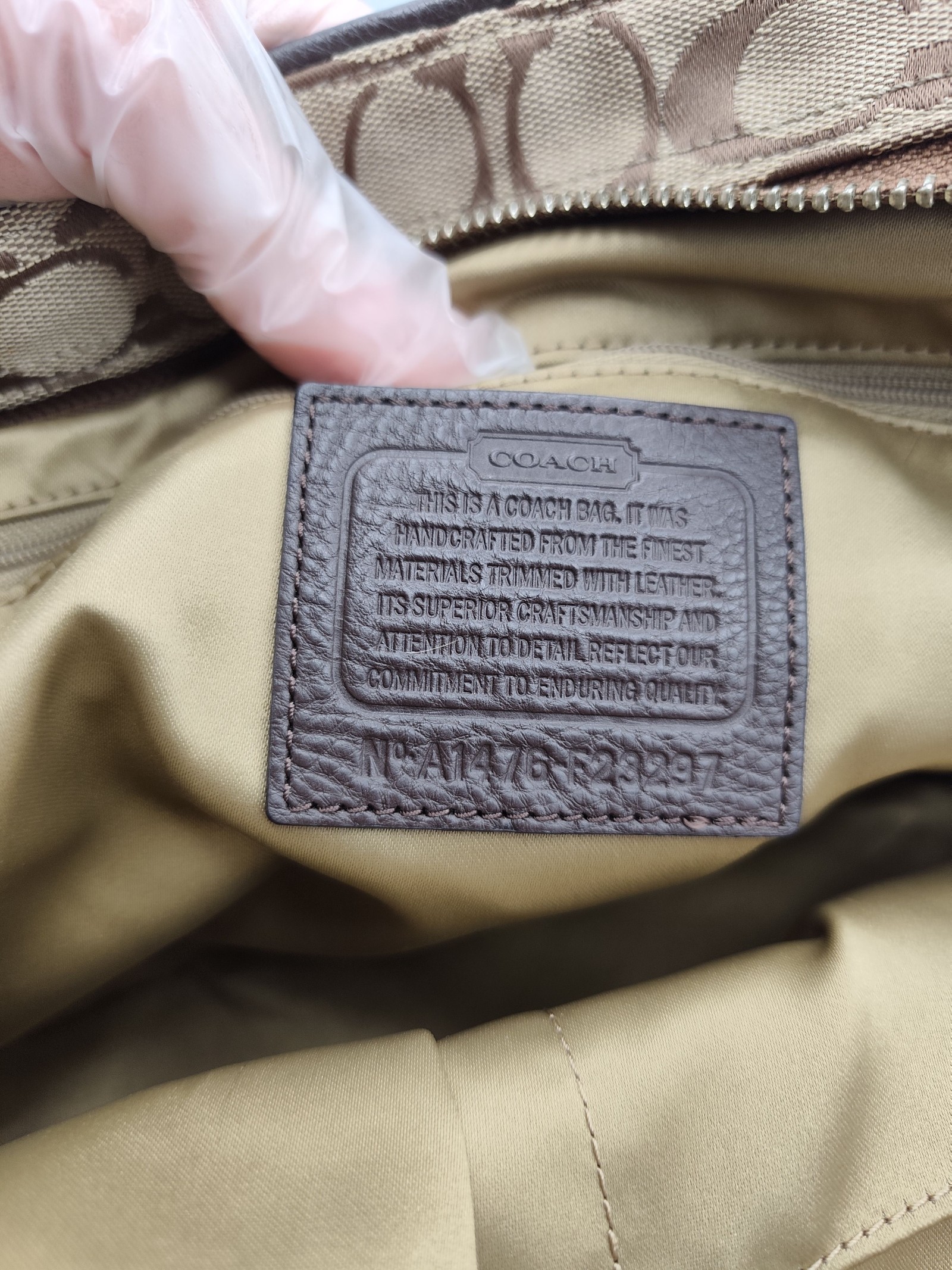 Coach Women's Brown Signature Tote Bag image 10