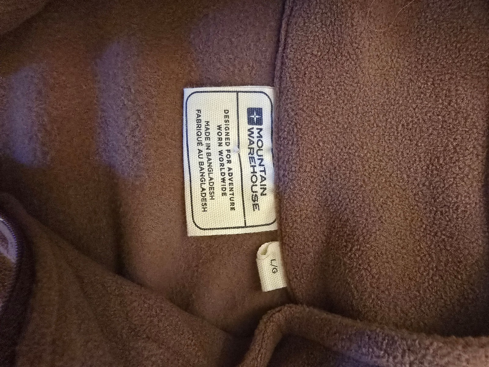Mountain Warehouse Brown Polyester Fleece Sweatshirt Large image 3