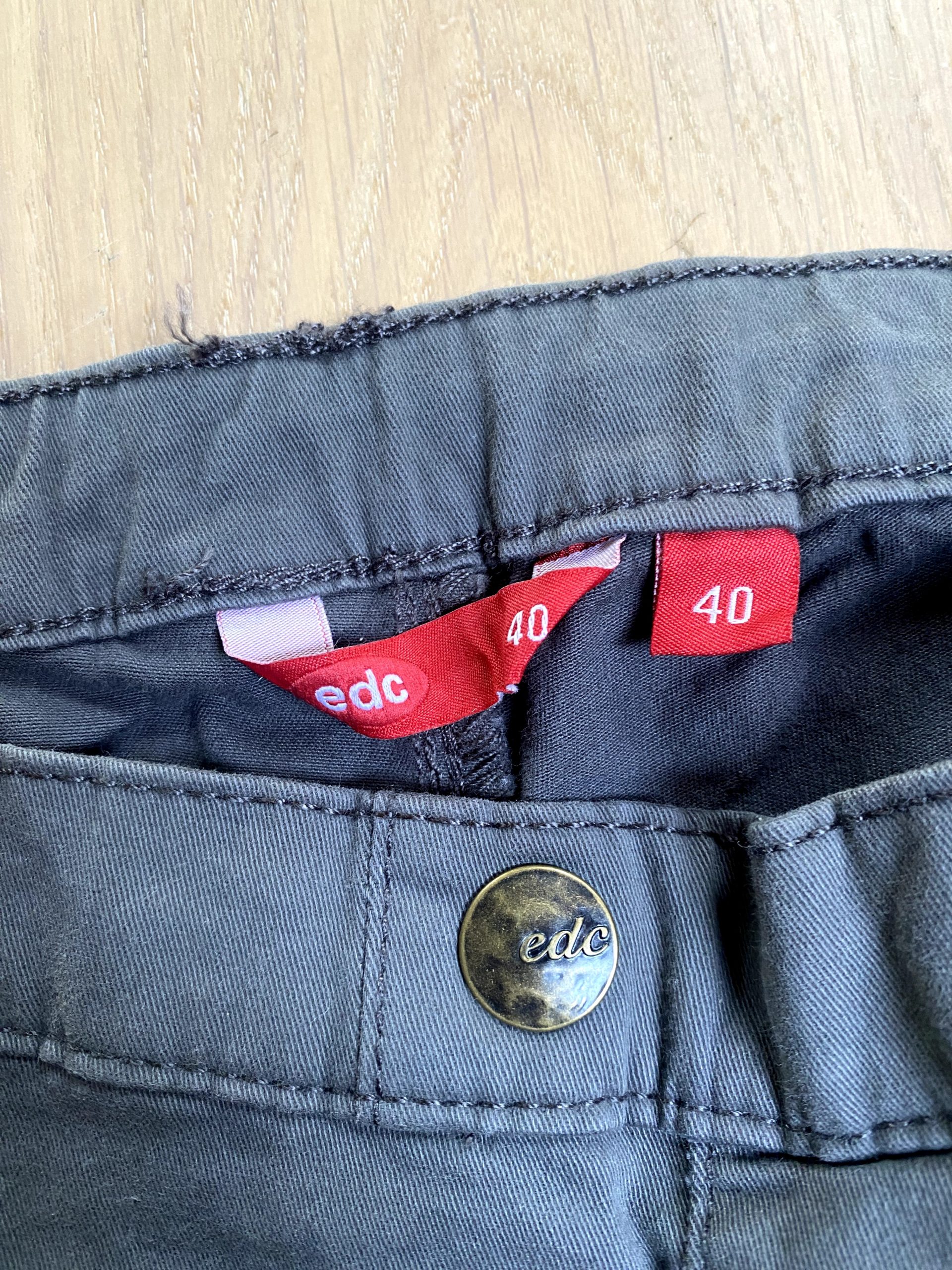 Vintage esprit edc Grey Capri Pants 3/4 Trousers UK 8-10 Casual Lightweight image 7